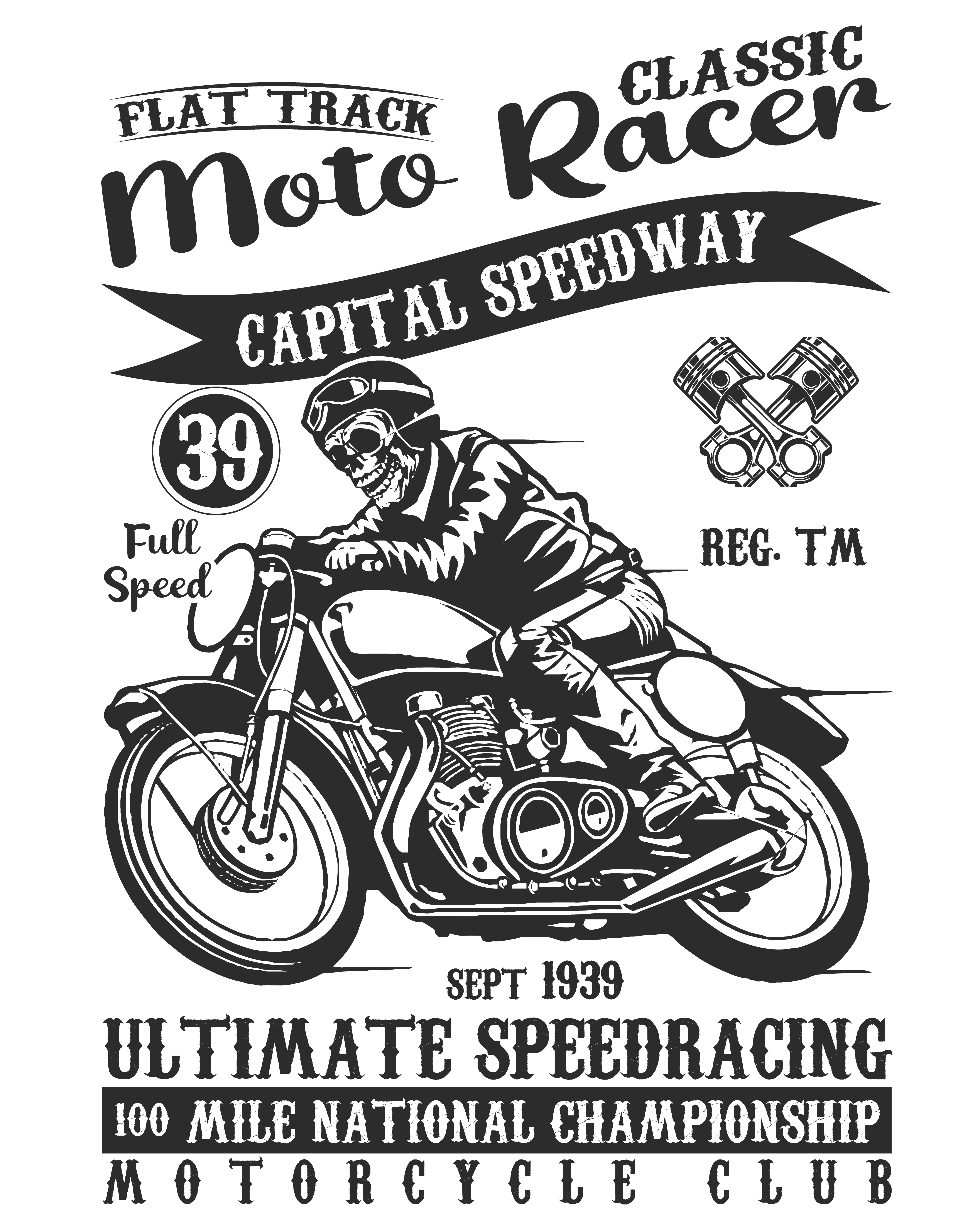 Flat Track Moto Yarış Klasik