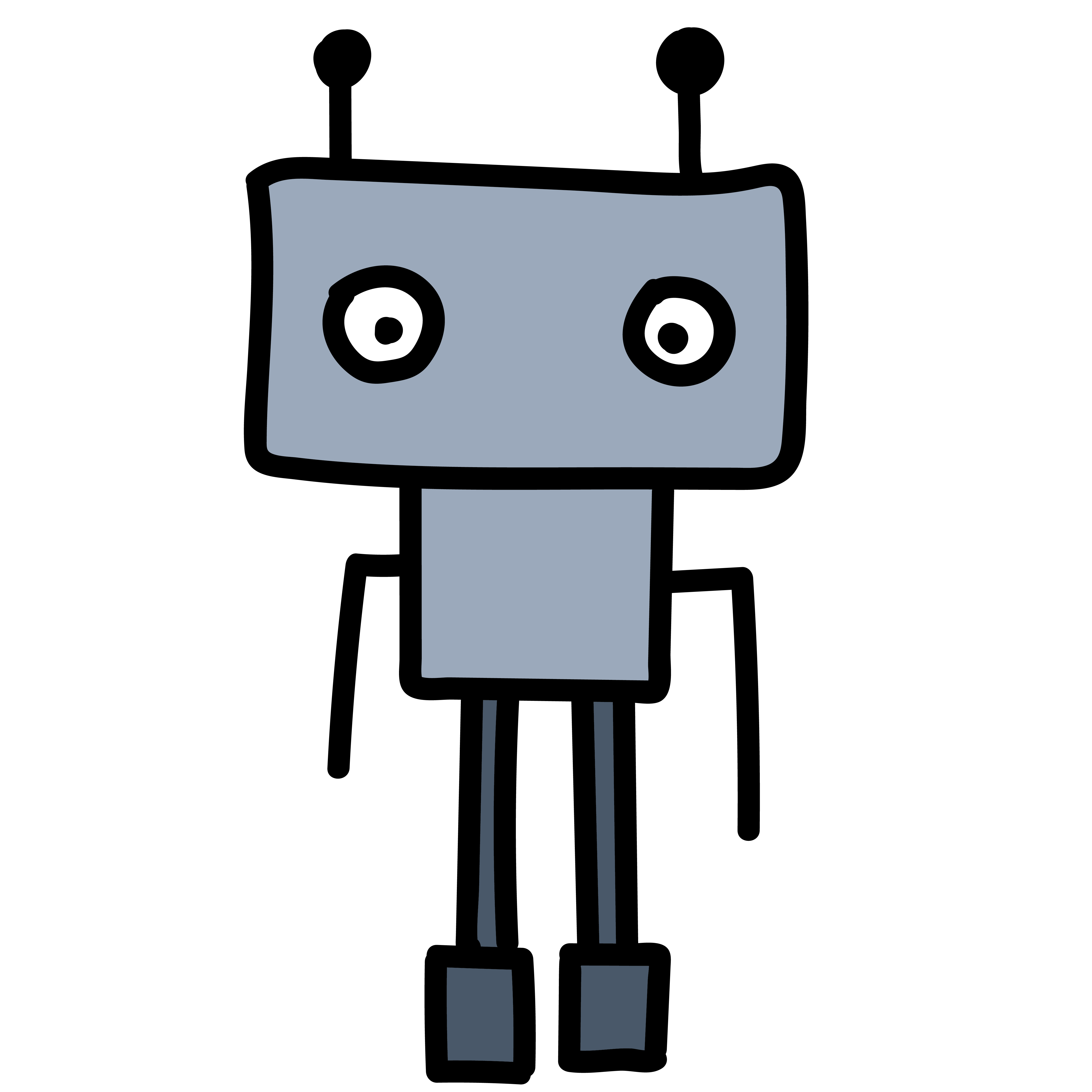 Robot - Anten ve Kare Gövdesi