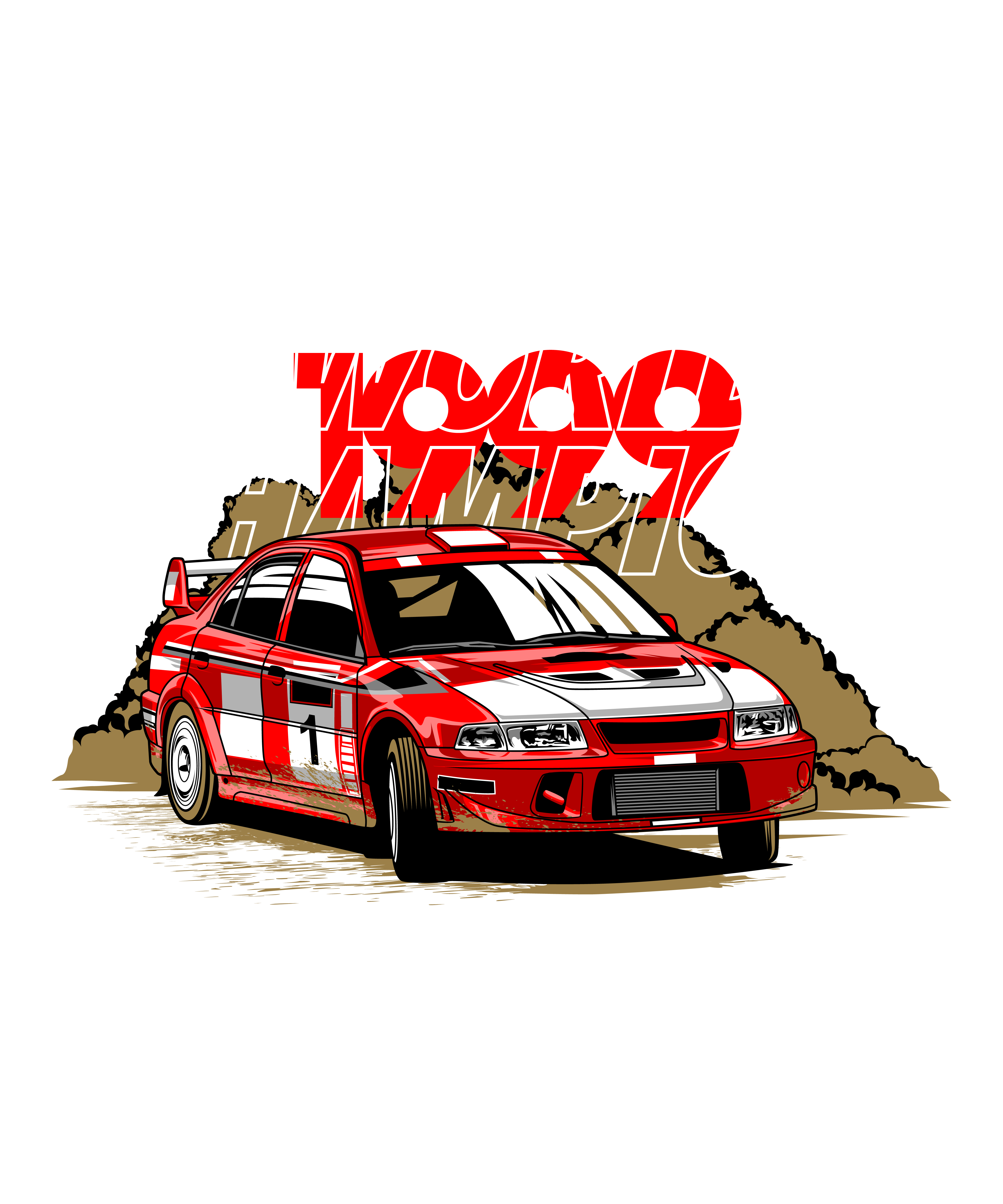 Ralli Şampiyonu Retro Tasarım