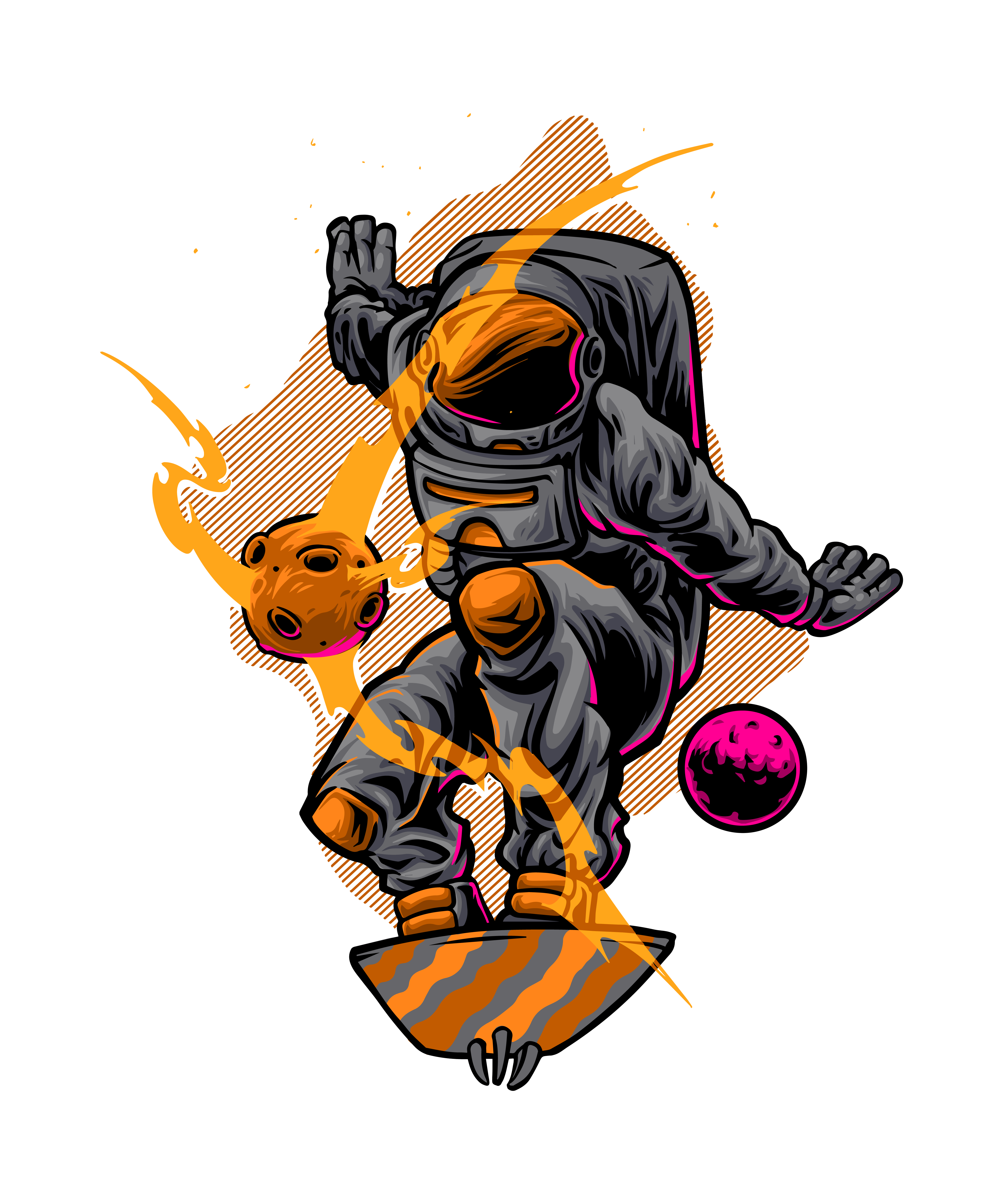 Kaykayda Uçan Astronot