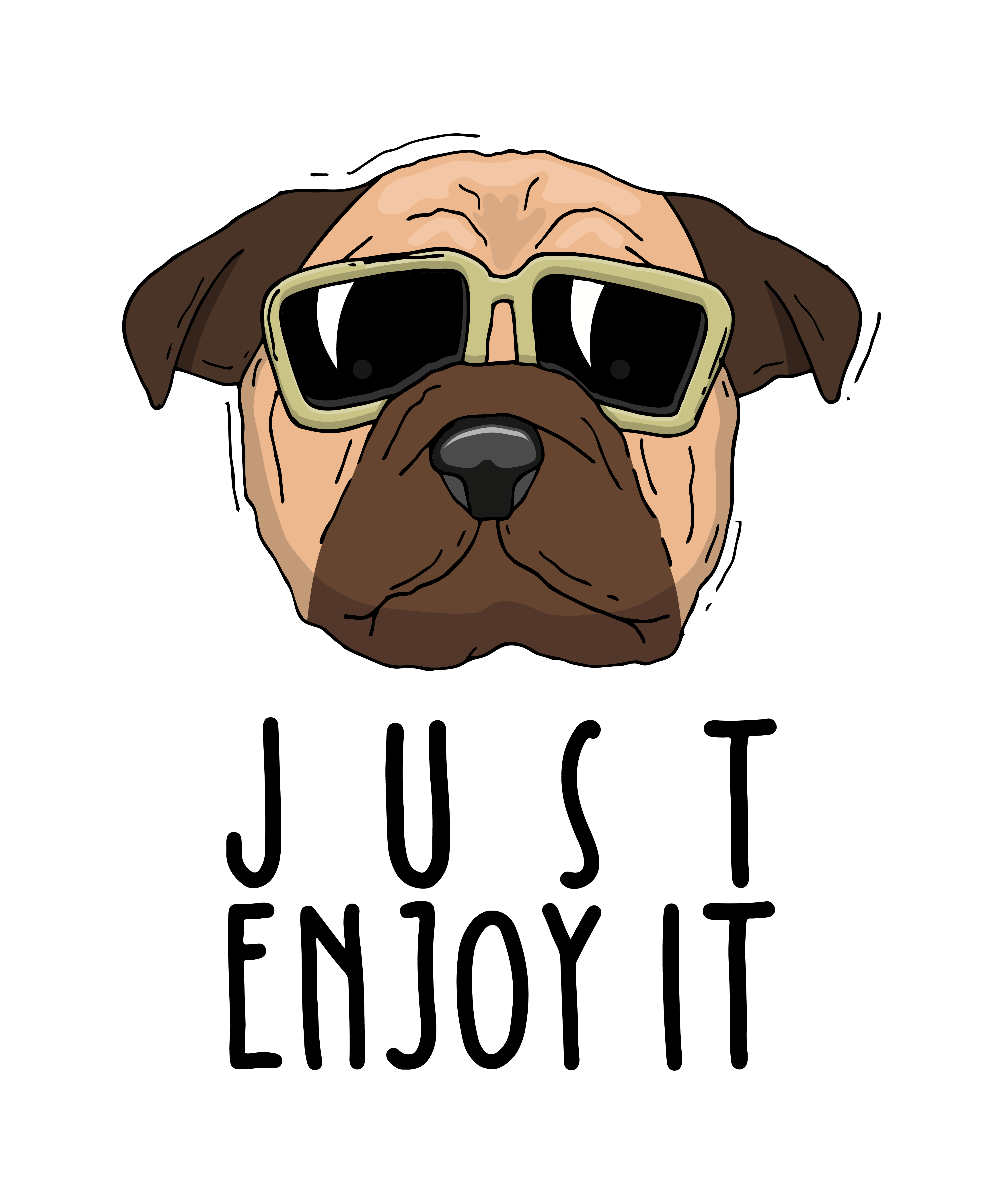 Güneş Gözlüklü Köpek Motifli
