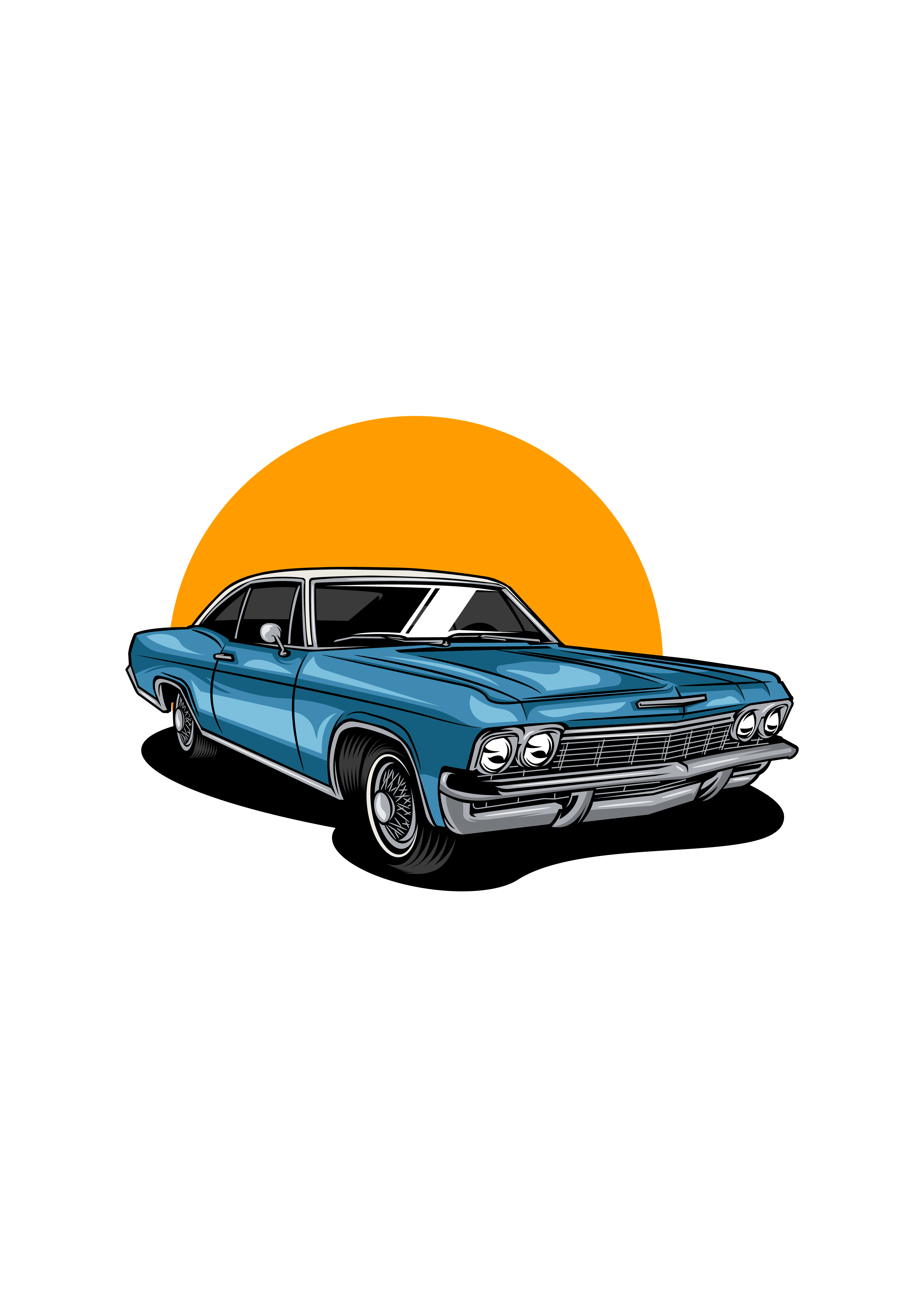 Klasik Araba Krom Detaylı Retro