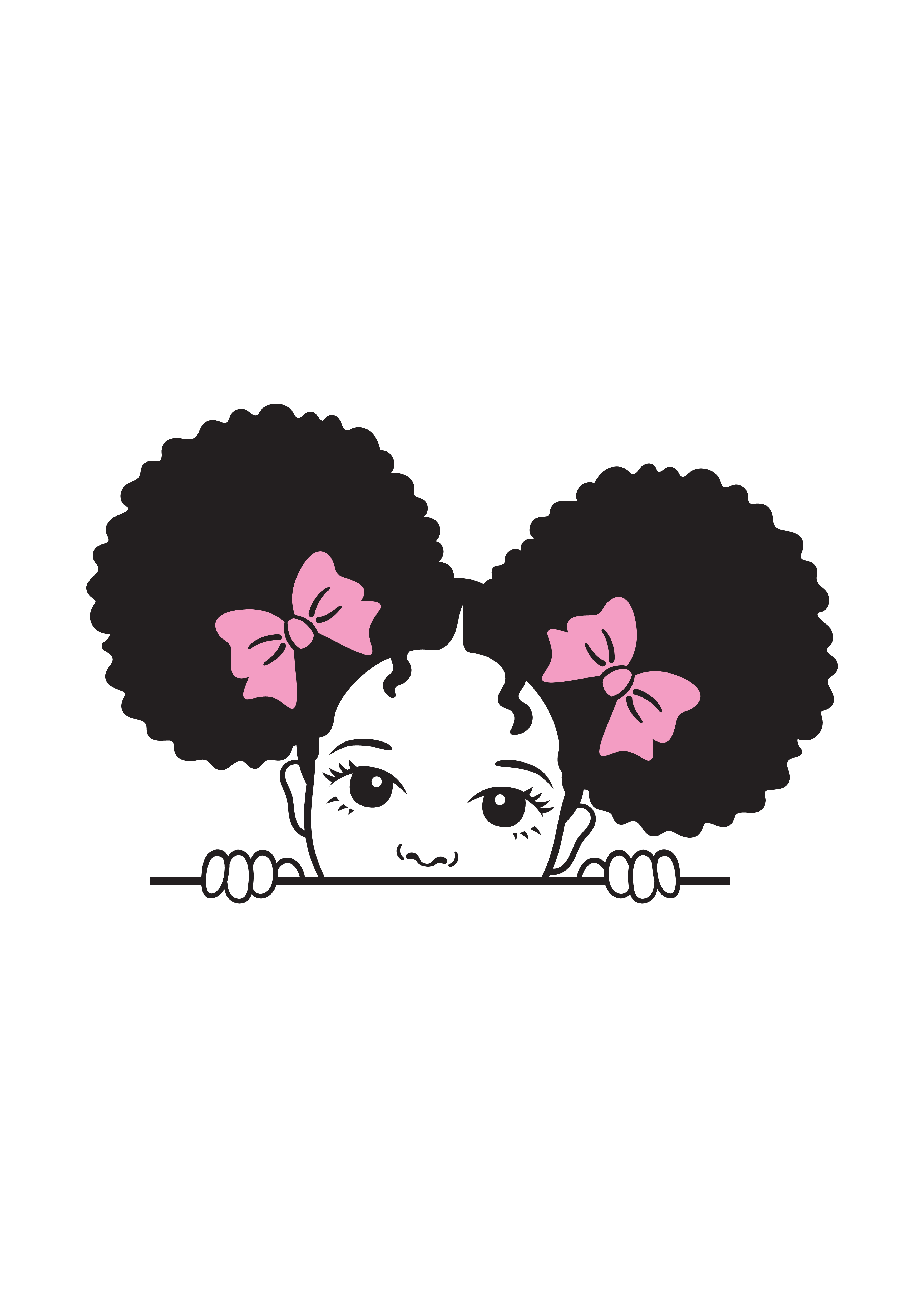 Afro Saç Pembe Şeker Tatlı Stil