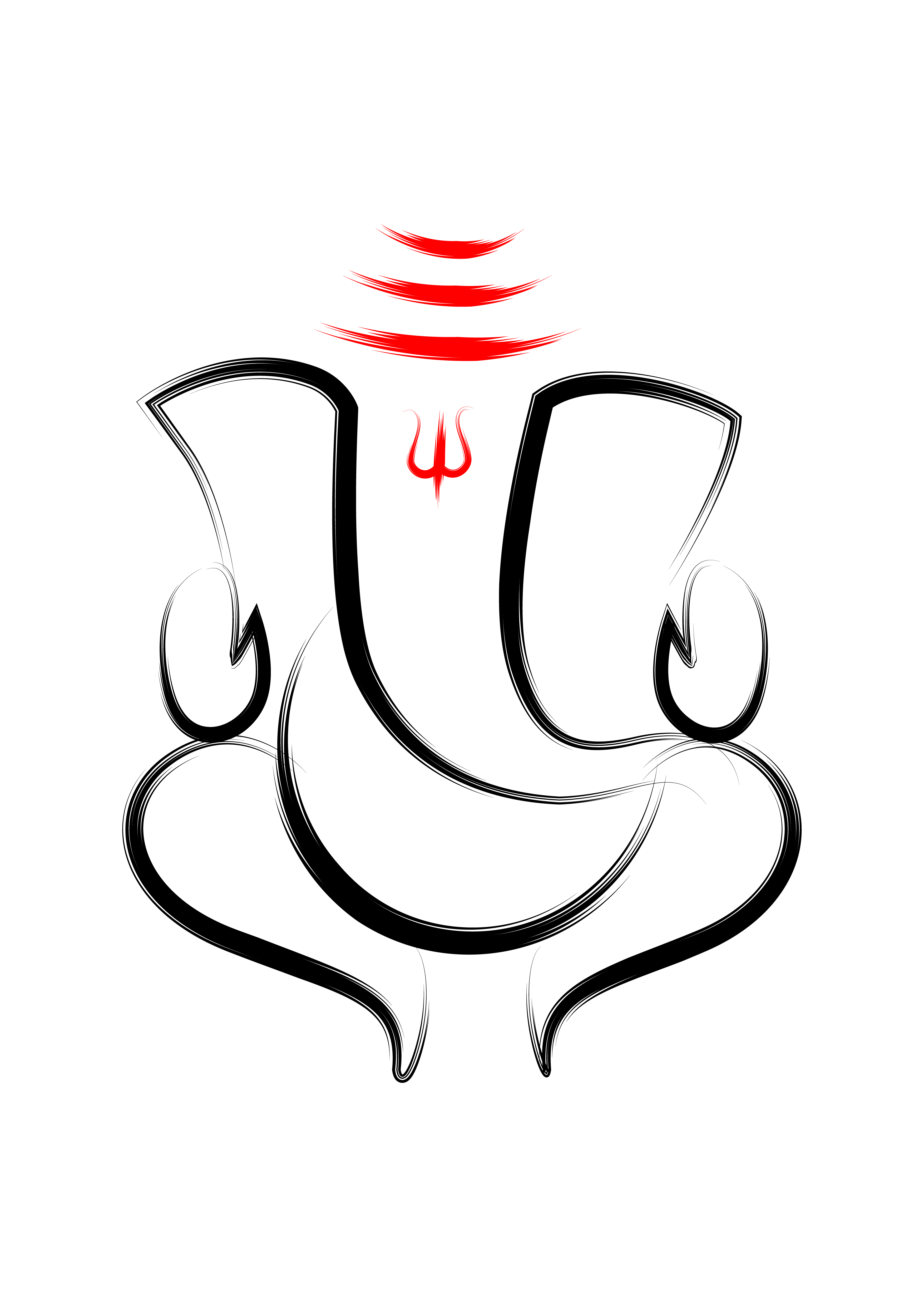 Ruhani Sembol Üçlü Kızıl Tilak