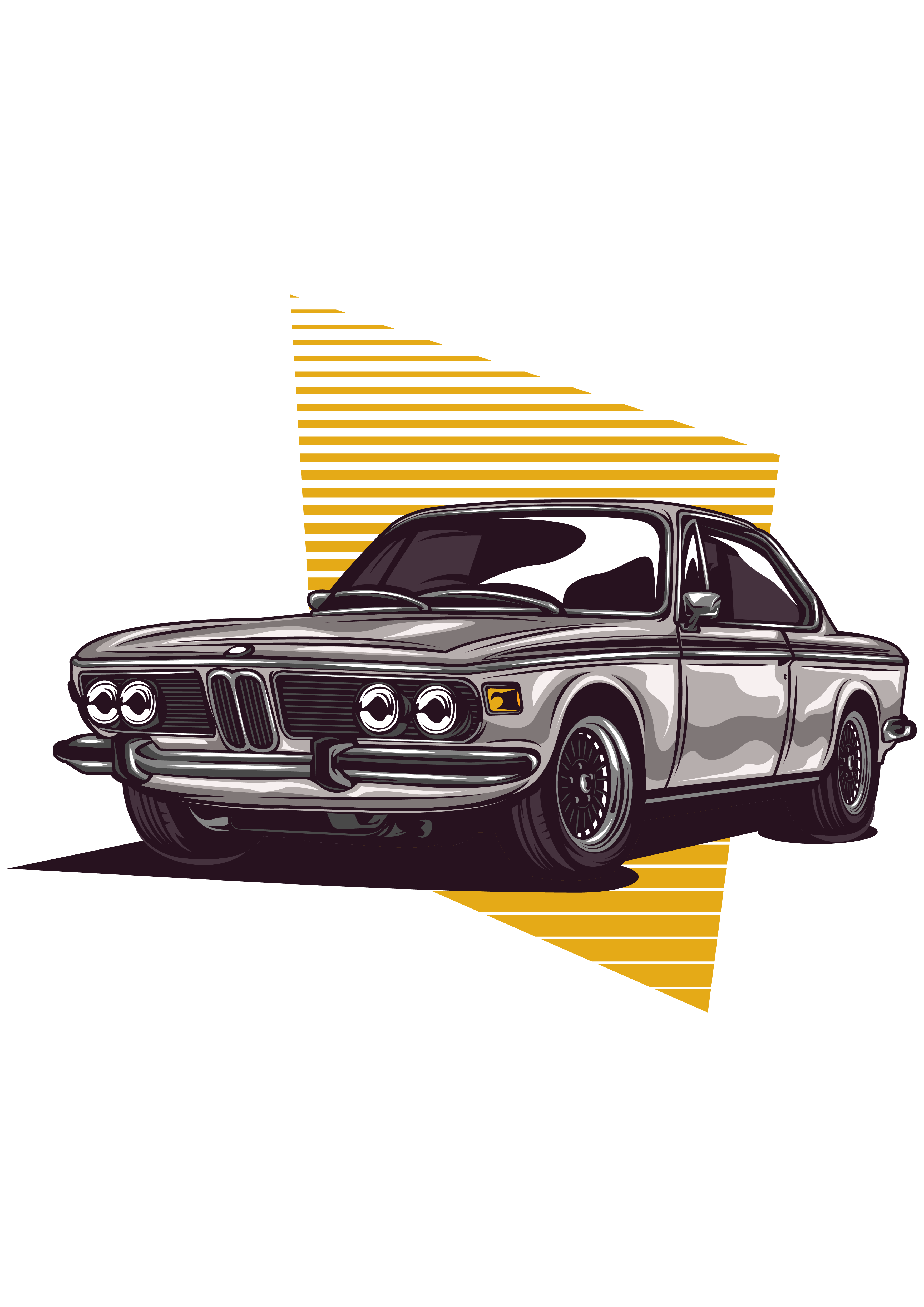 Klasik Coupe Krom Şemsiye Retro Tasarım