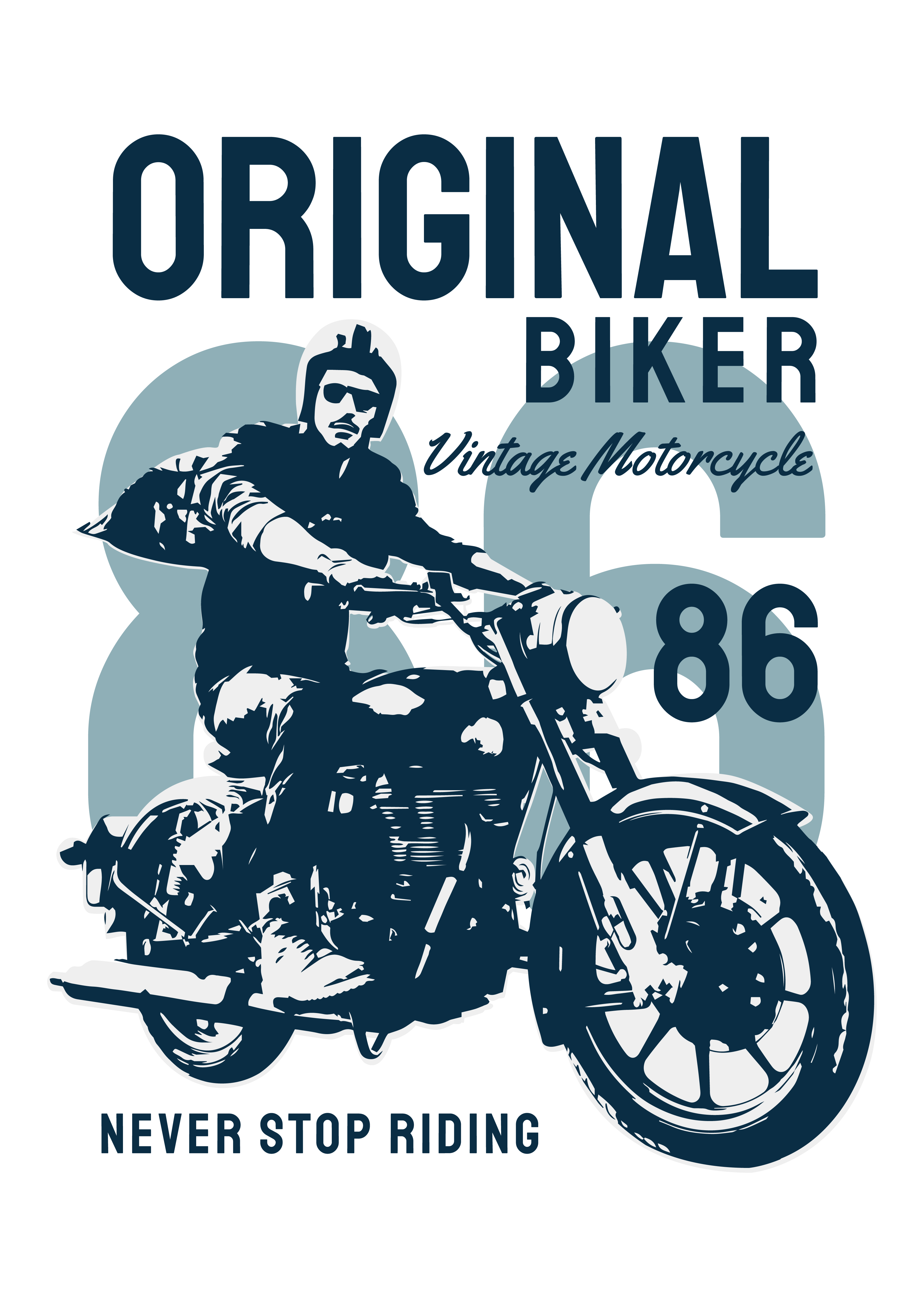 Orijinal Biker Vintage Motor 86