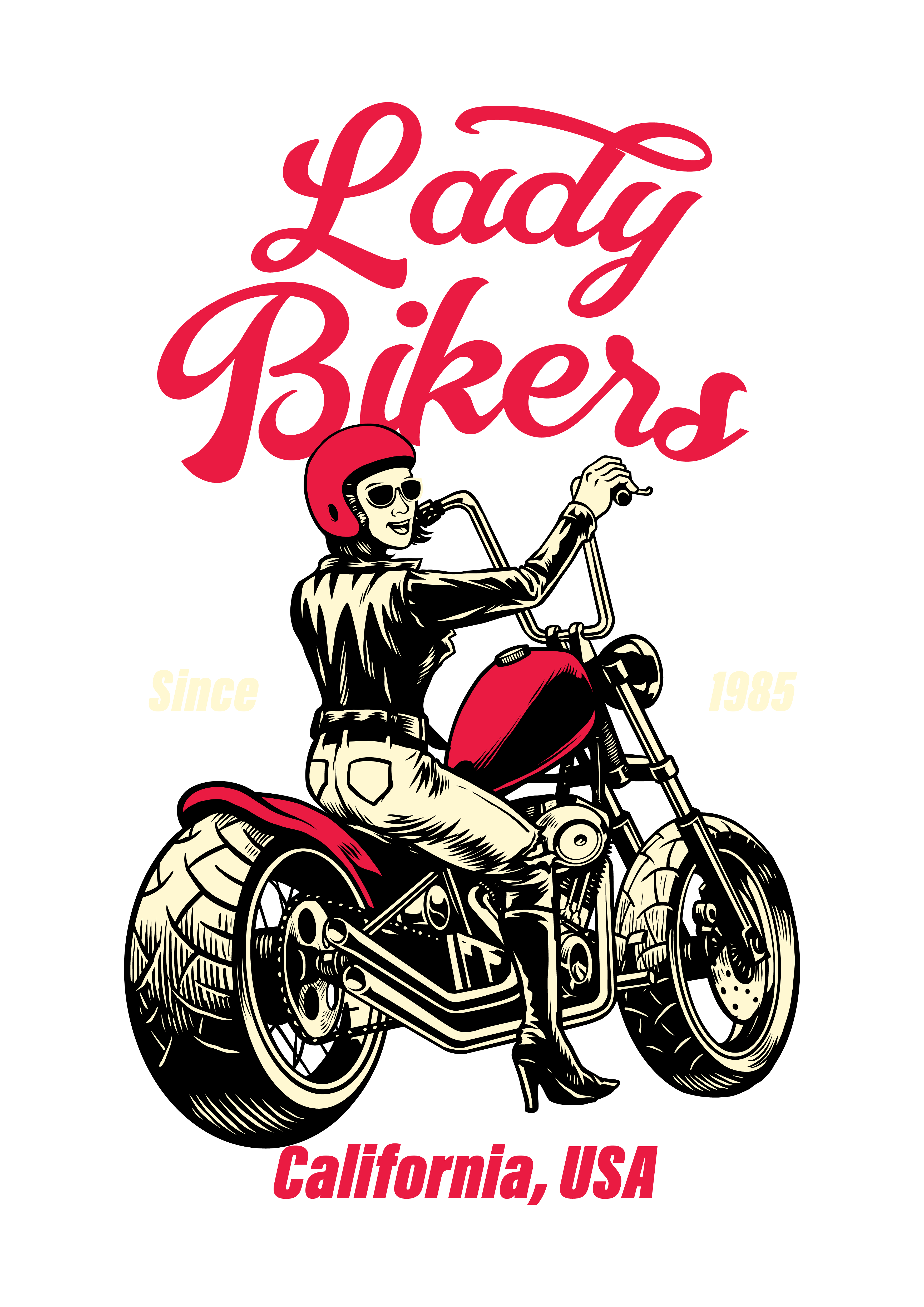 Bayanlar Bikerları California USA