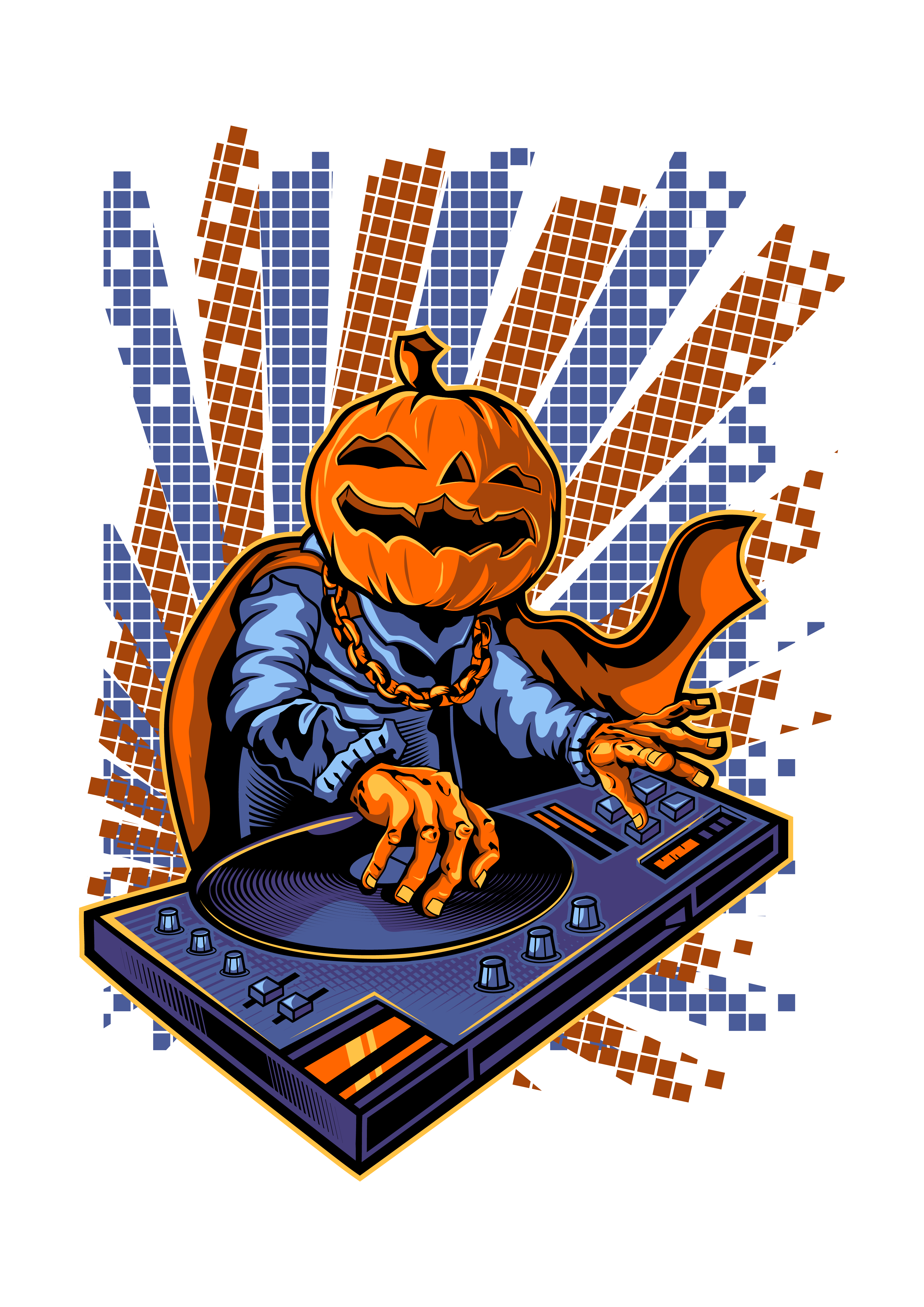 DJ Balkabağı Pelerinli Vinylçı