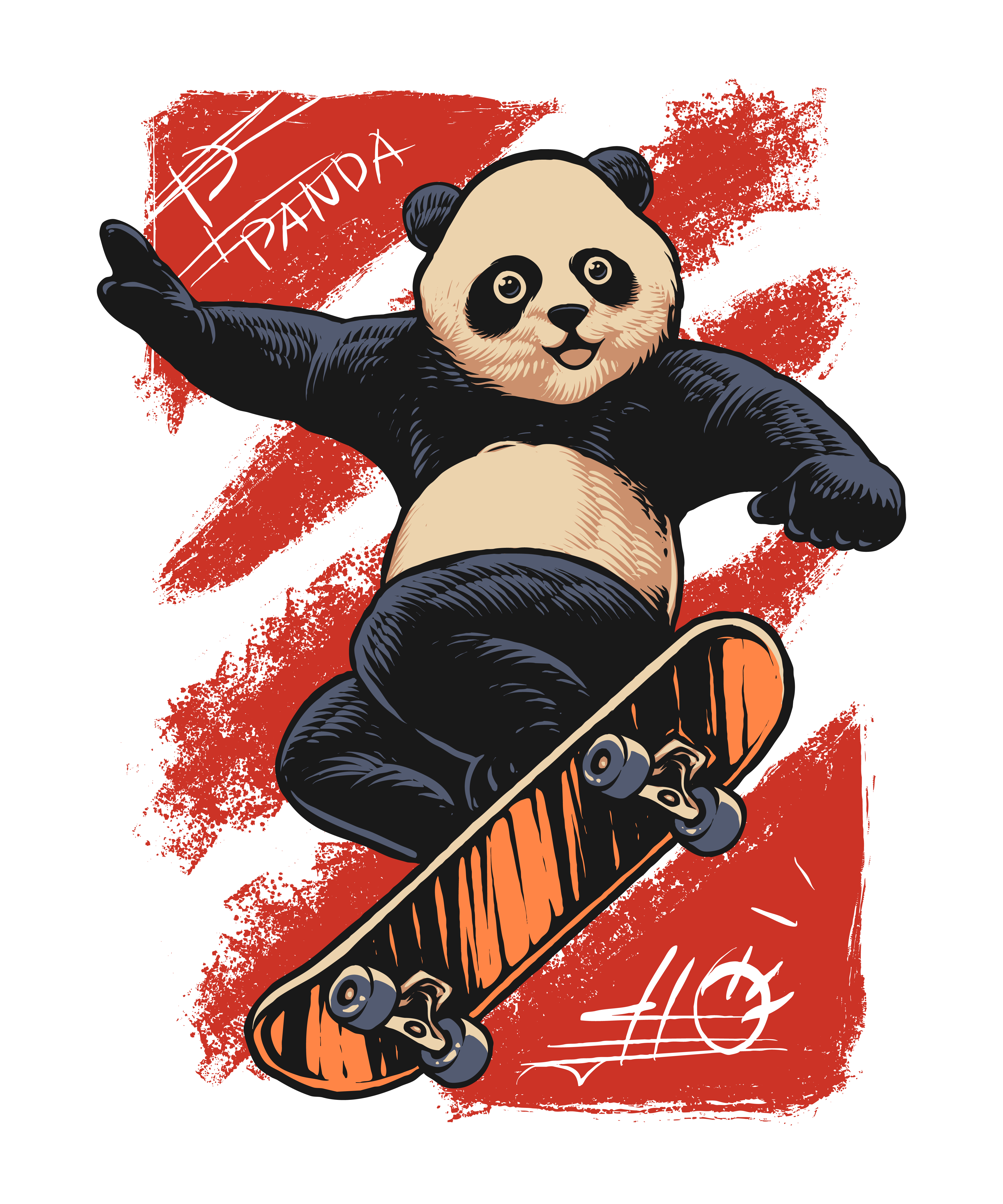 Kaykay Yapan Panda Dostum