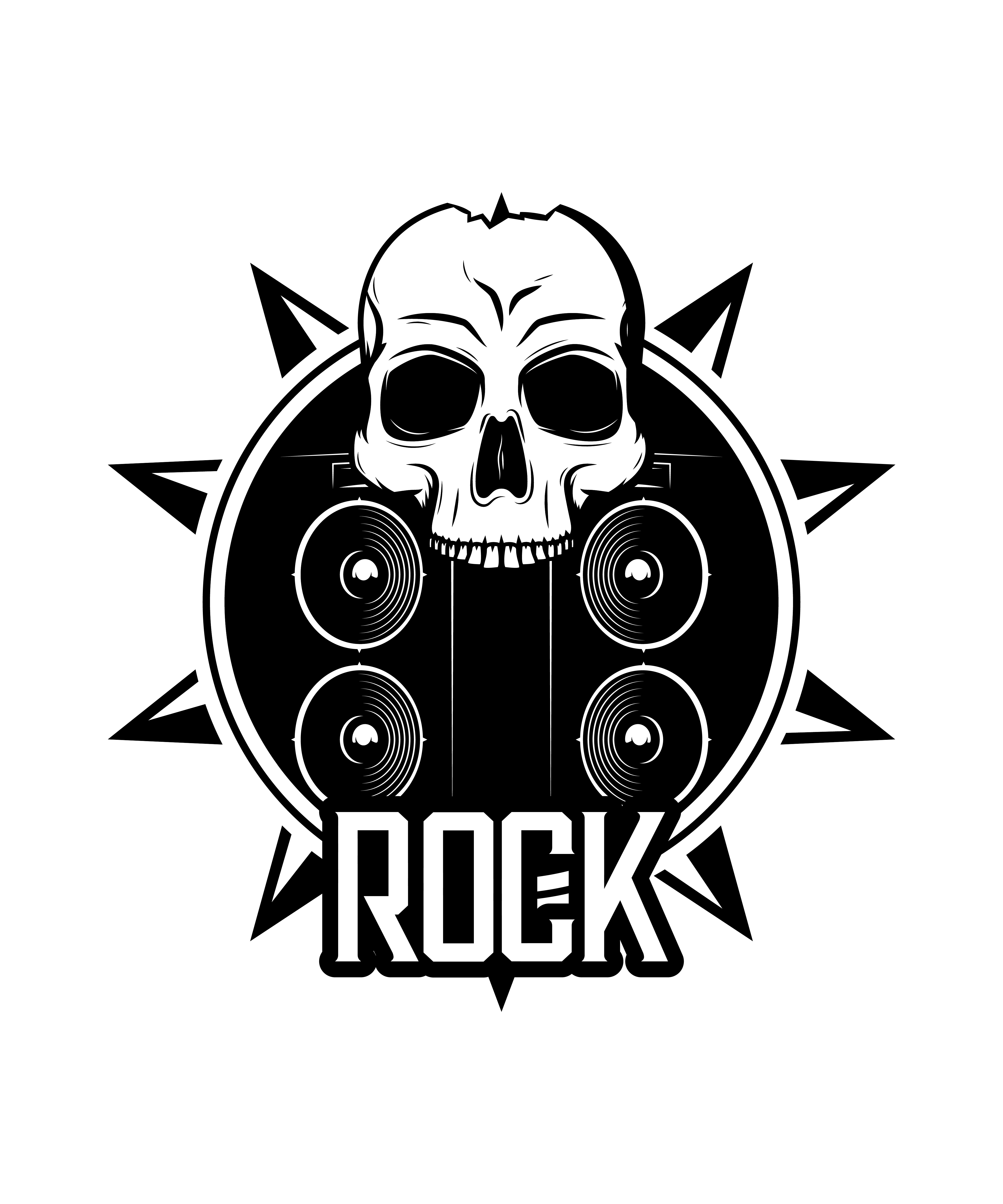 Rock Müzik Tarzı Retro Tasarım