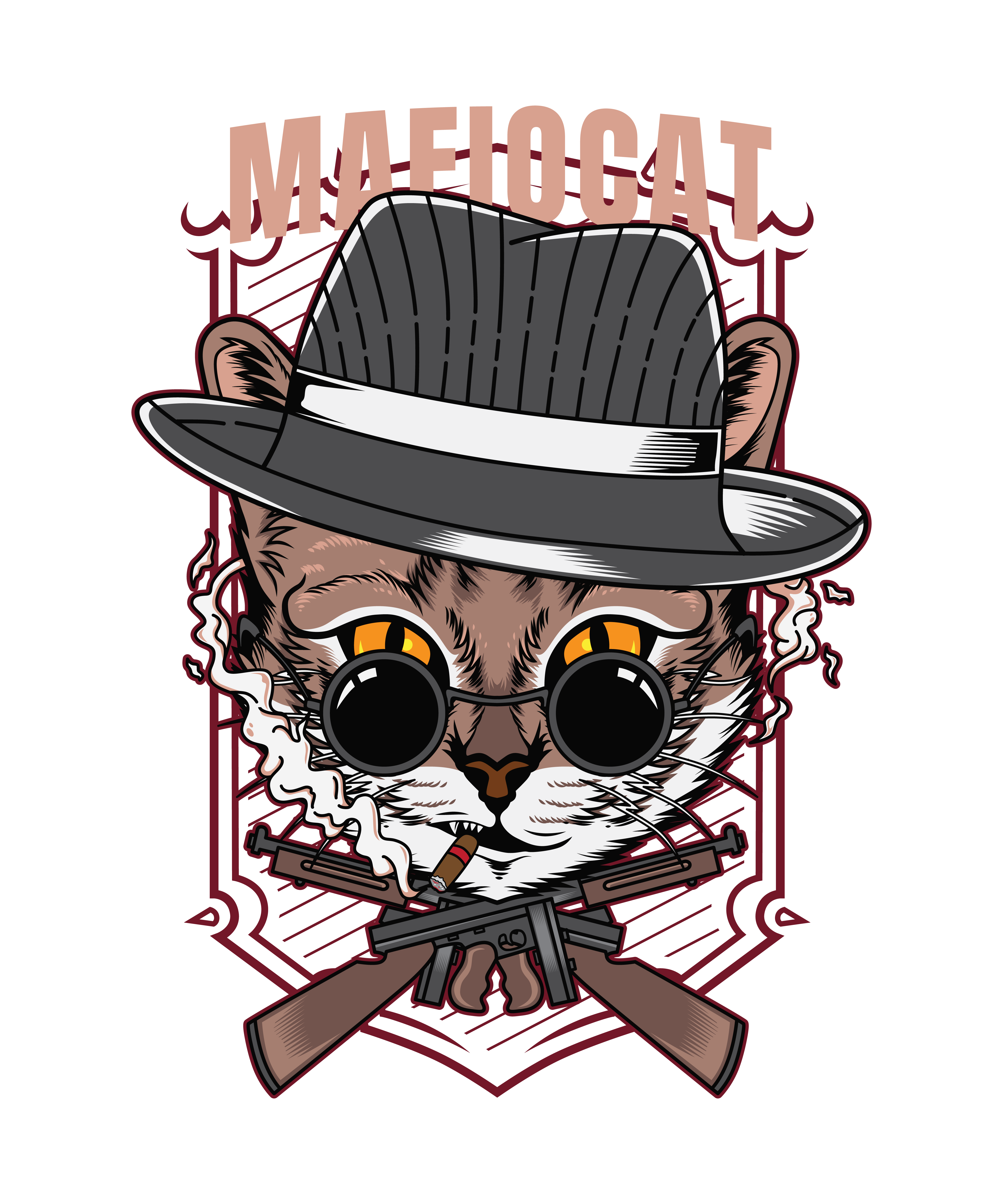 Mafia Kedisi Retro Tasarımı