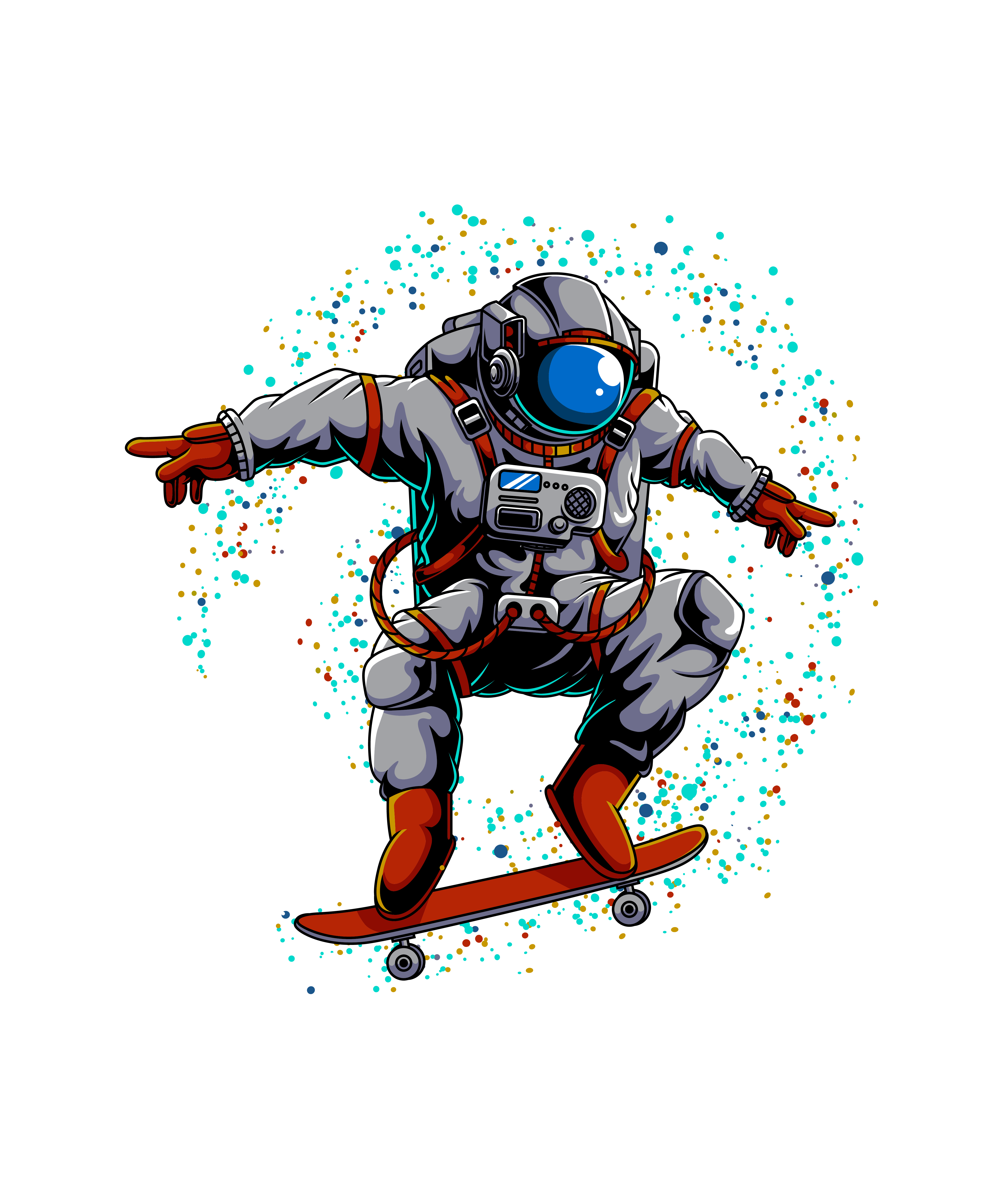 Astronot Kaykay Uzay Sporcu