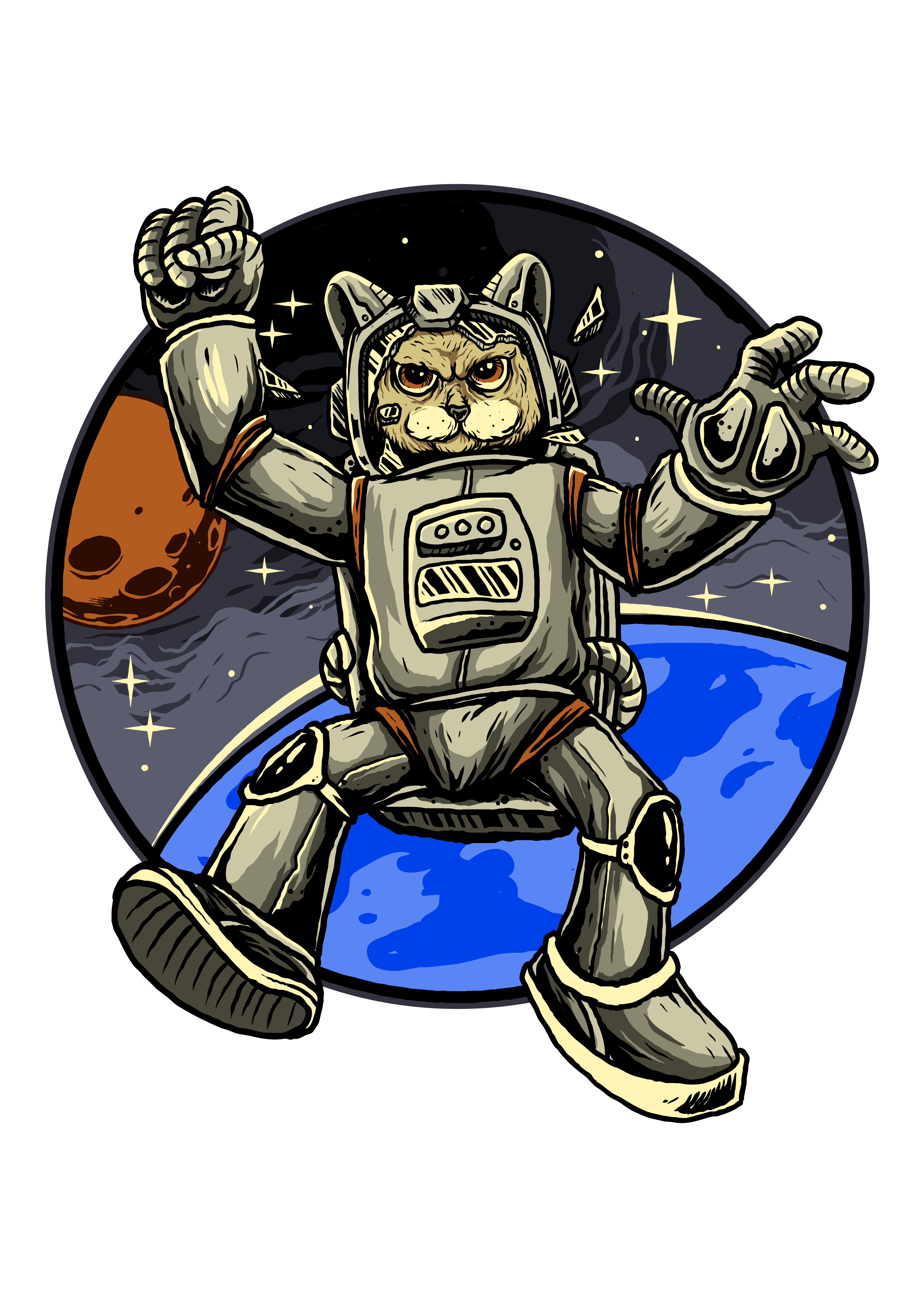 Uzay Kedi Astronot Kostümü