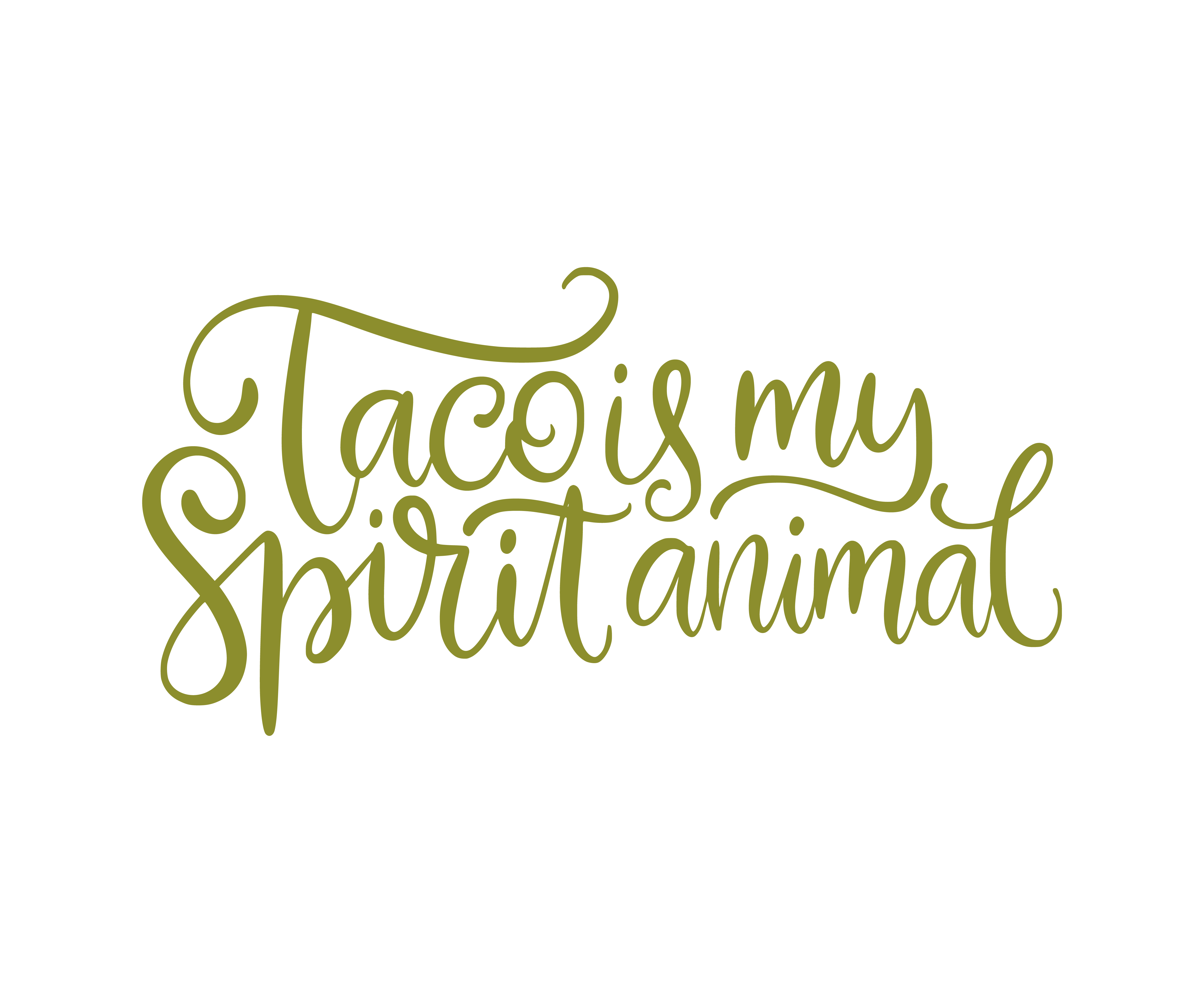 Taco Ruhum Hayvan Mizah Tasarımı
