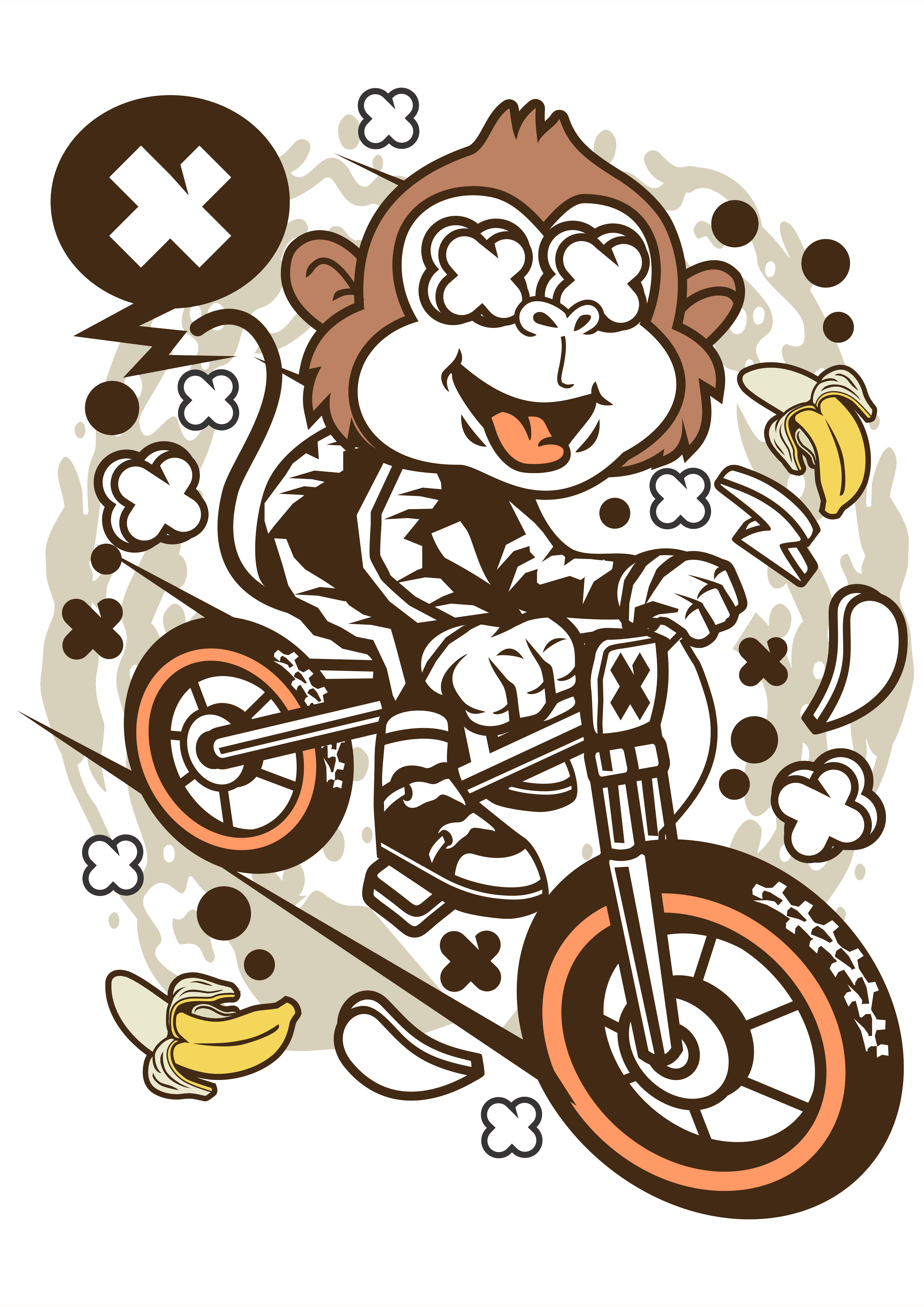 Eğlenceli Maymun Bisiklet Macerası