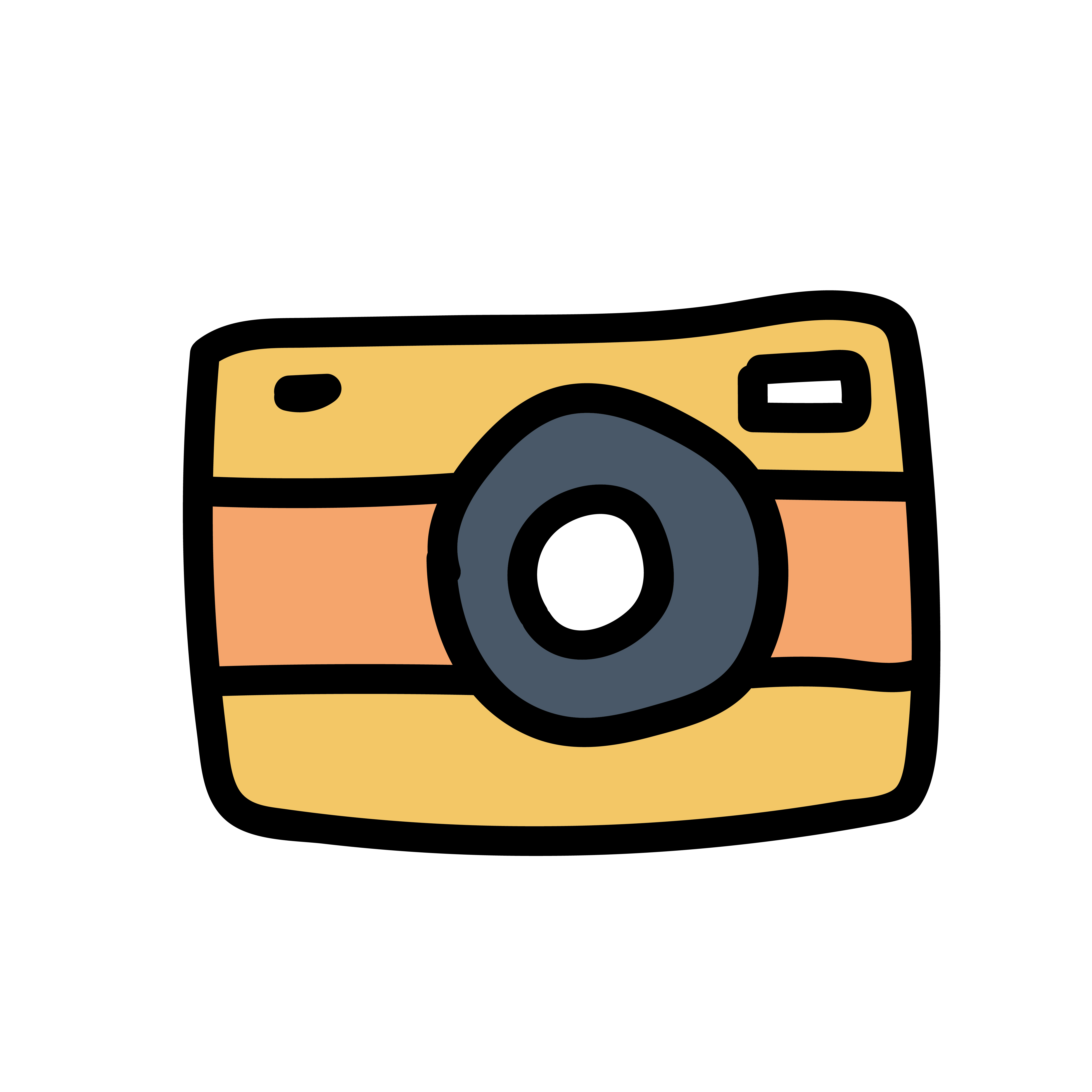 Sarı Fotoğraf Makinesi Illüstrasyonu