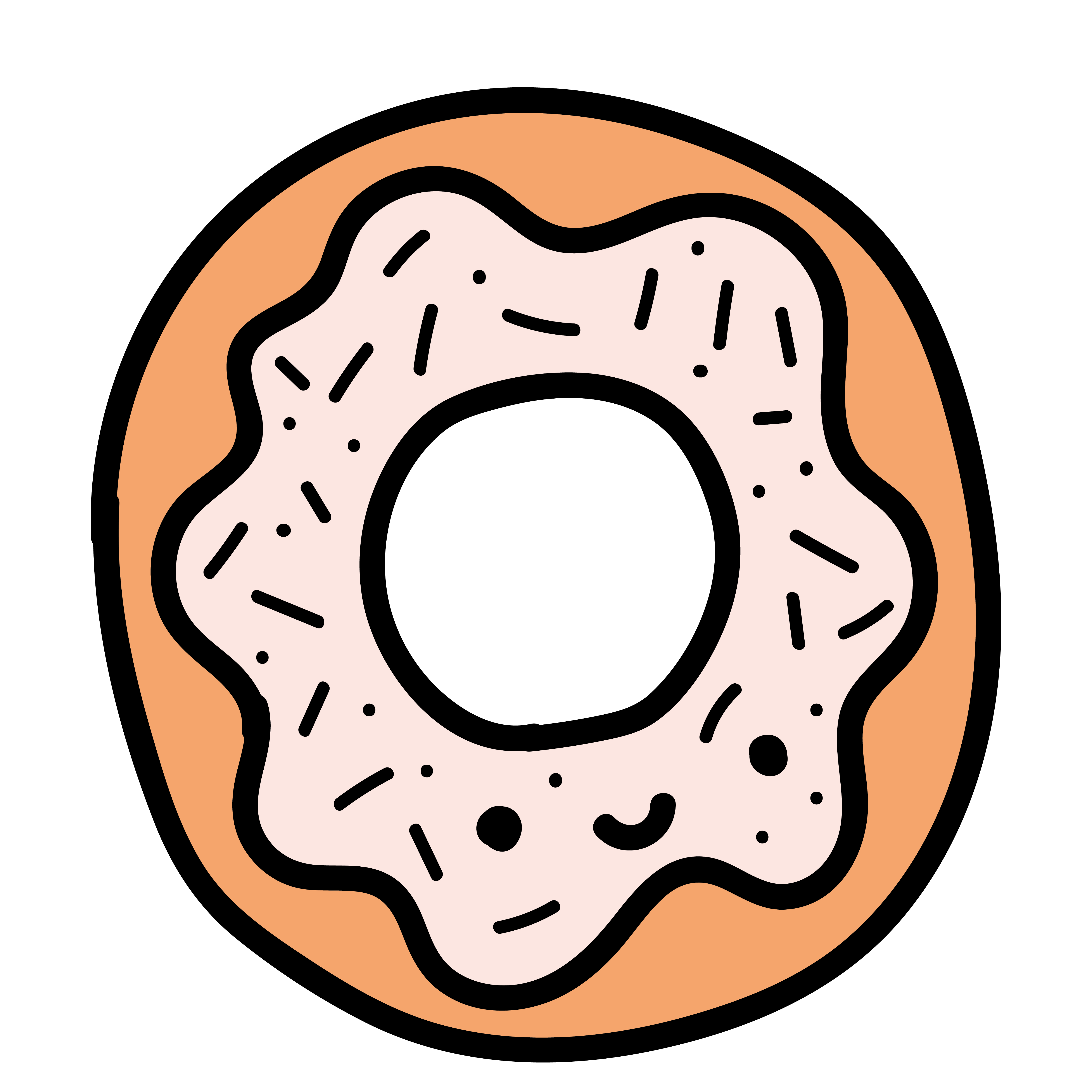 Yüzlü Çörek Sevimli Motif
