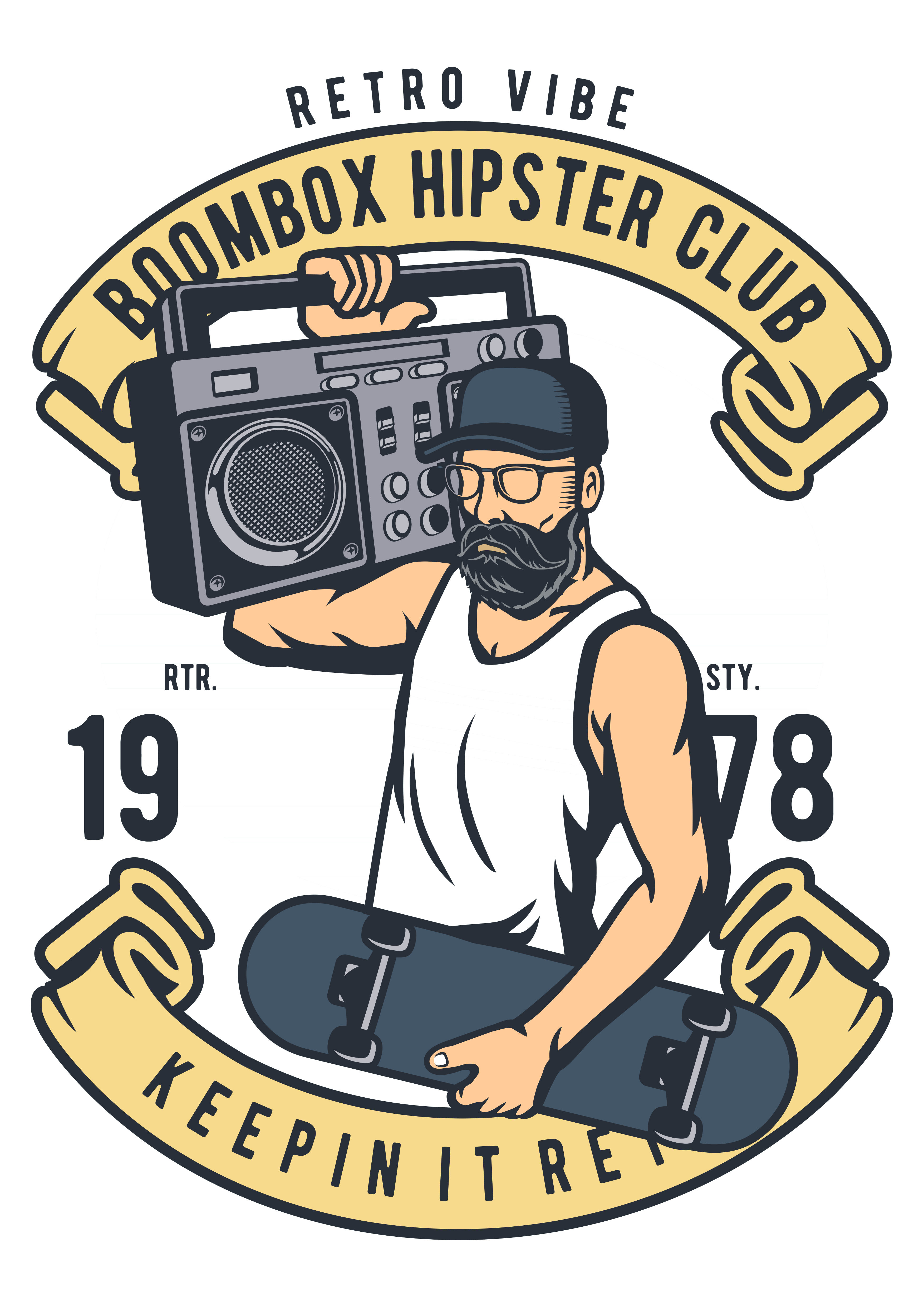 Retro Müzik ve Boombox Teması