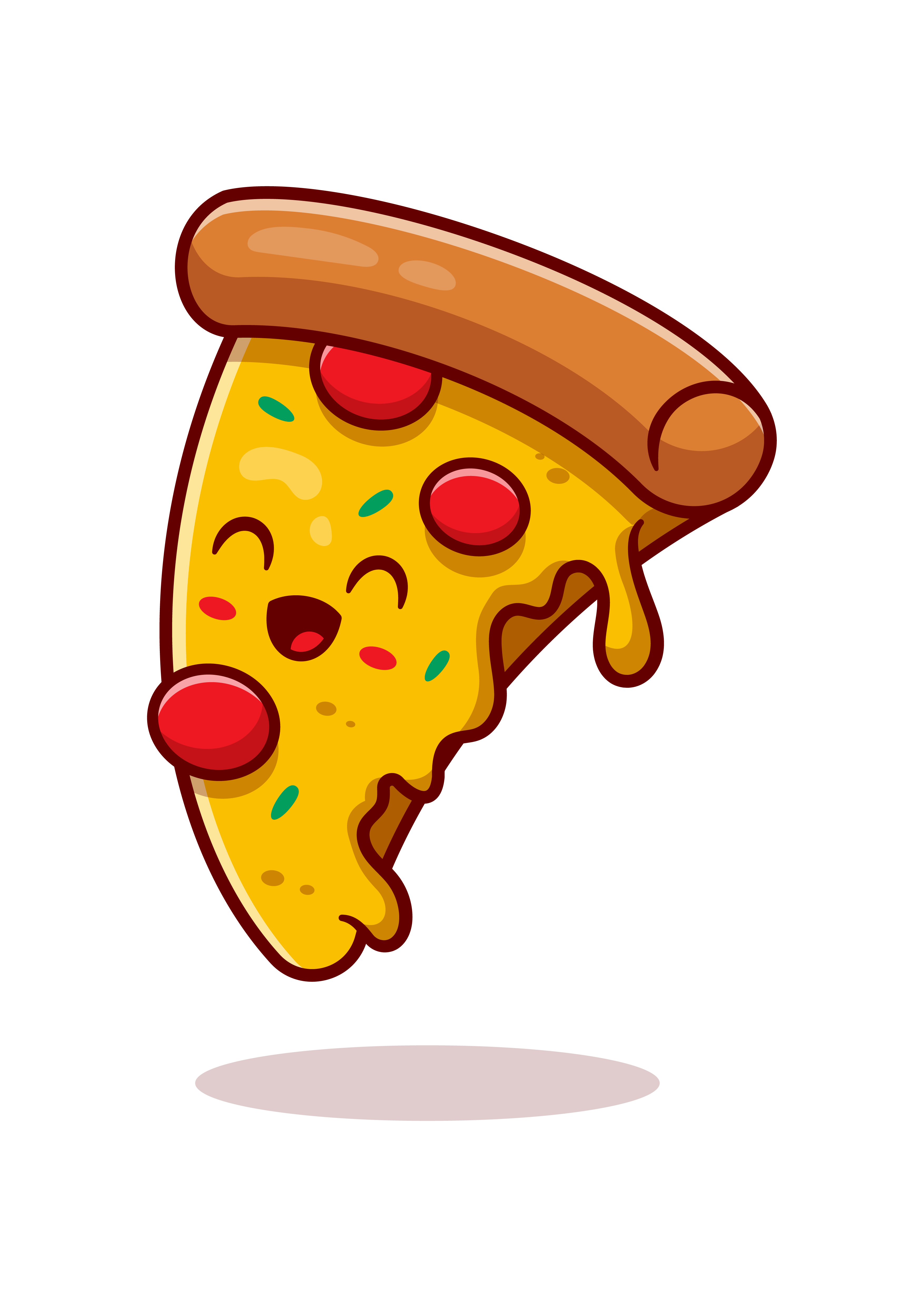 Mutlu Pizza Dilimi Yüzü