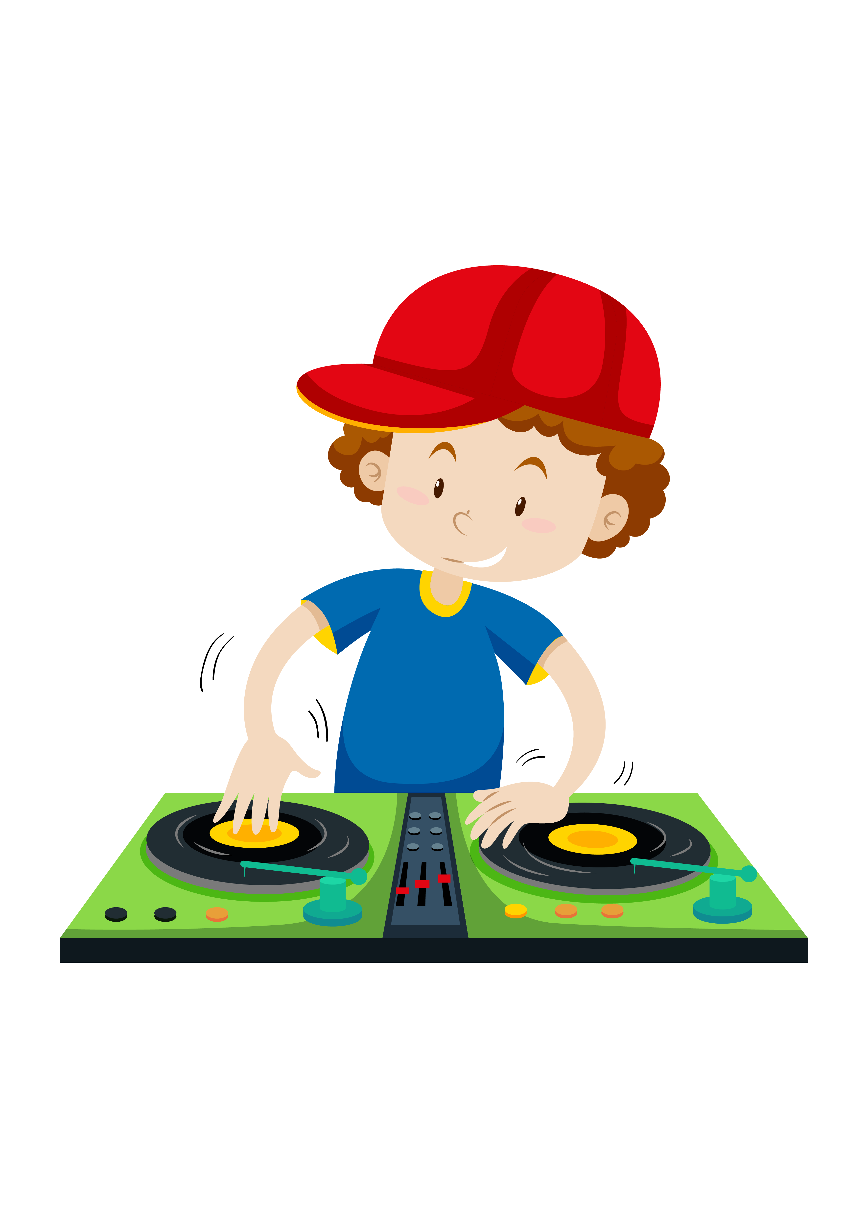 DJ Çizgi Film Karakteri Tasarımı