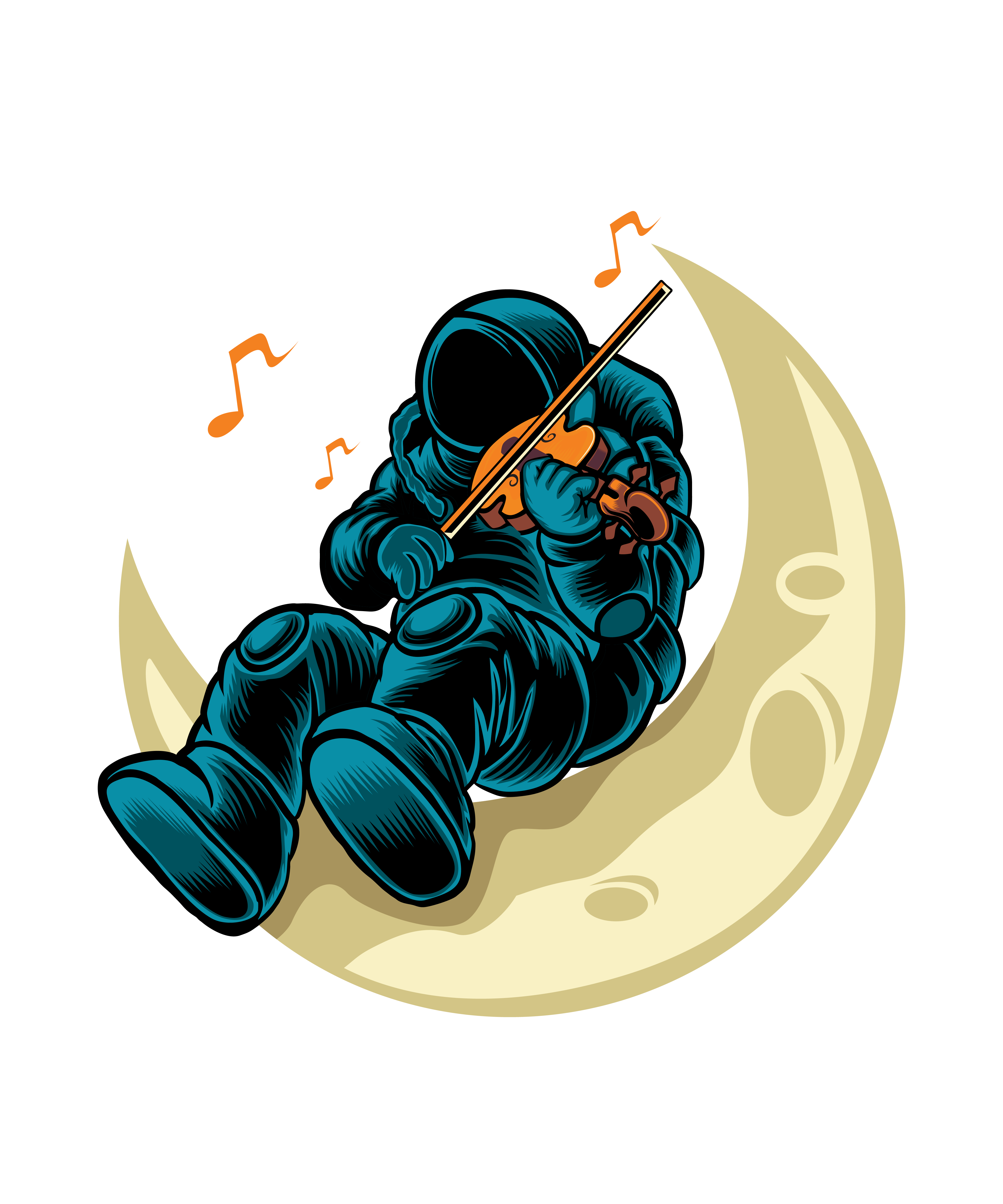 Ay'da Keman Çalan Astronot