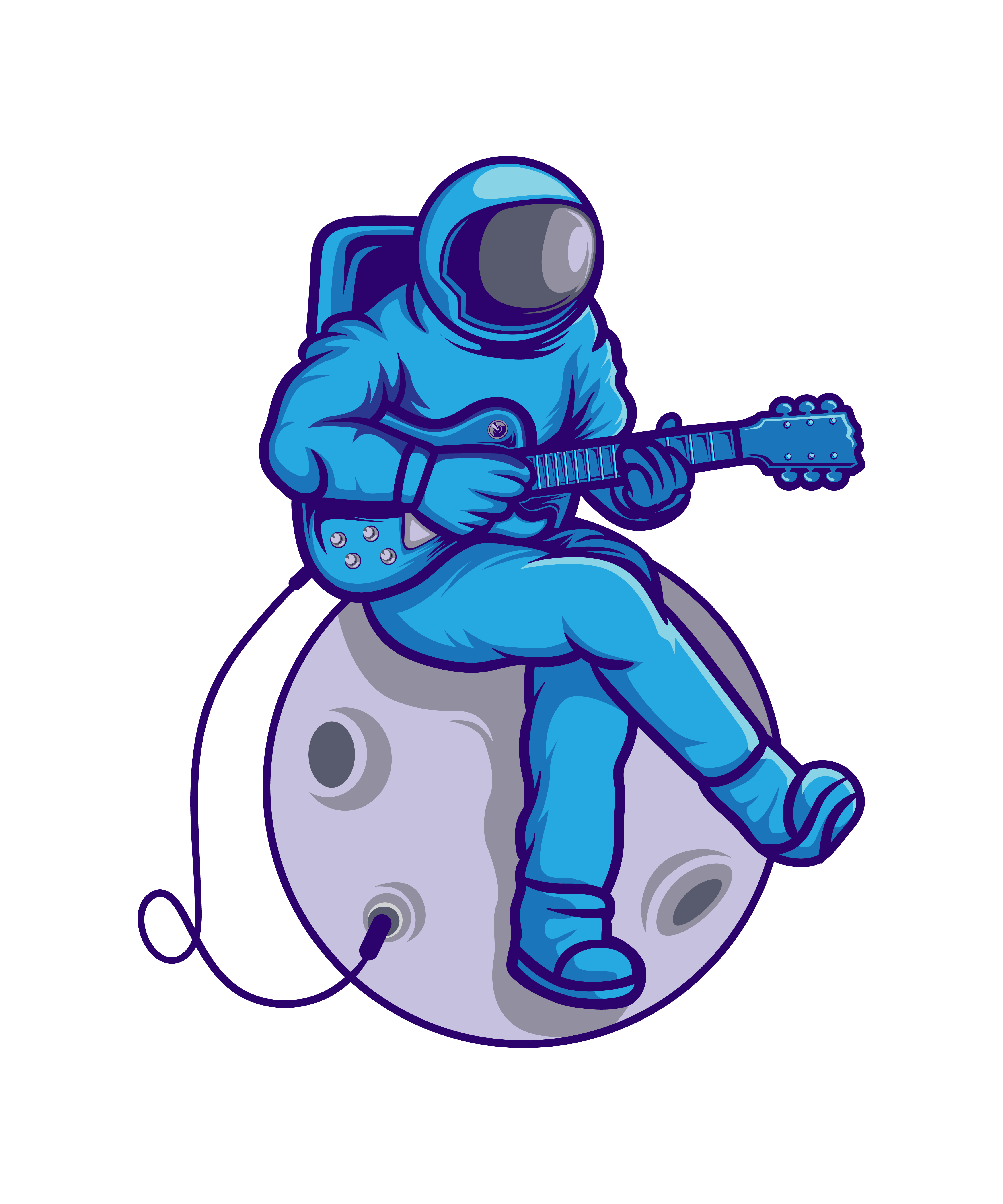 Ay'da Gitar Çalan Astronot