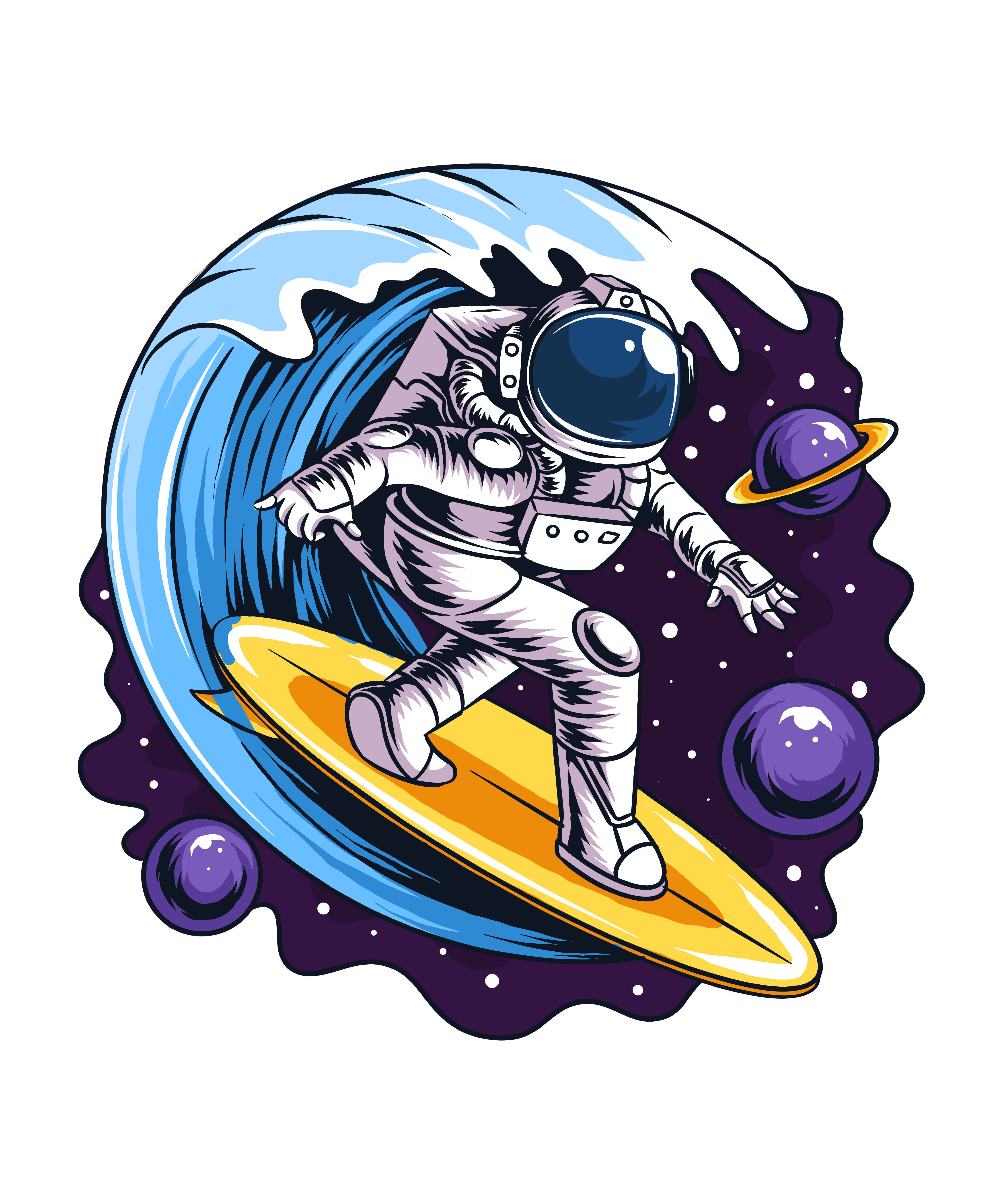 Sarı Tahtada Fırıldak Astronot