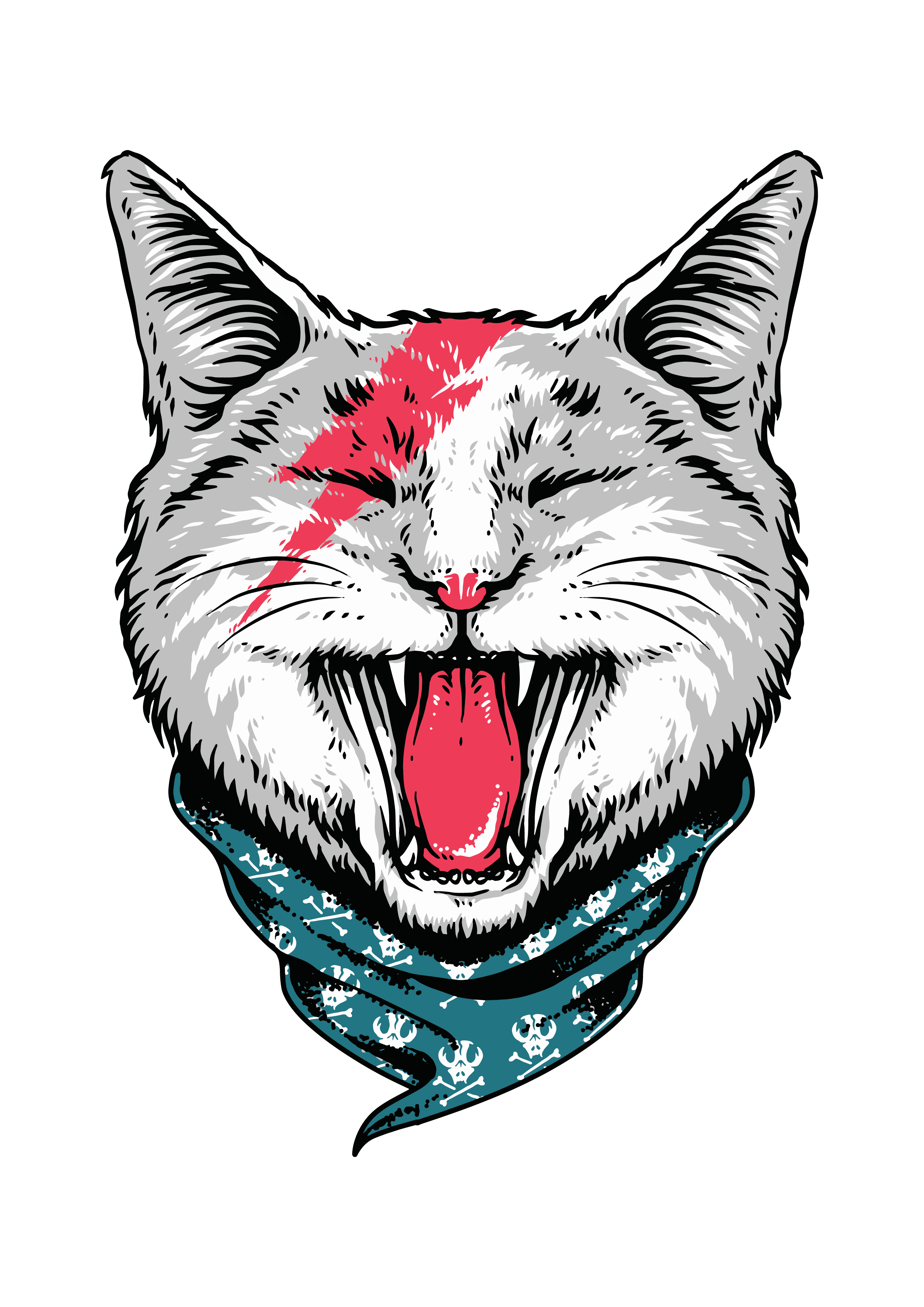 Kedi Kurukafa Bandana Şimşek