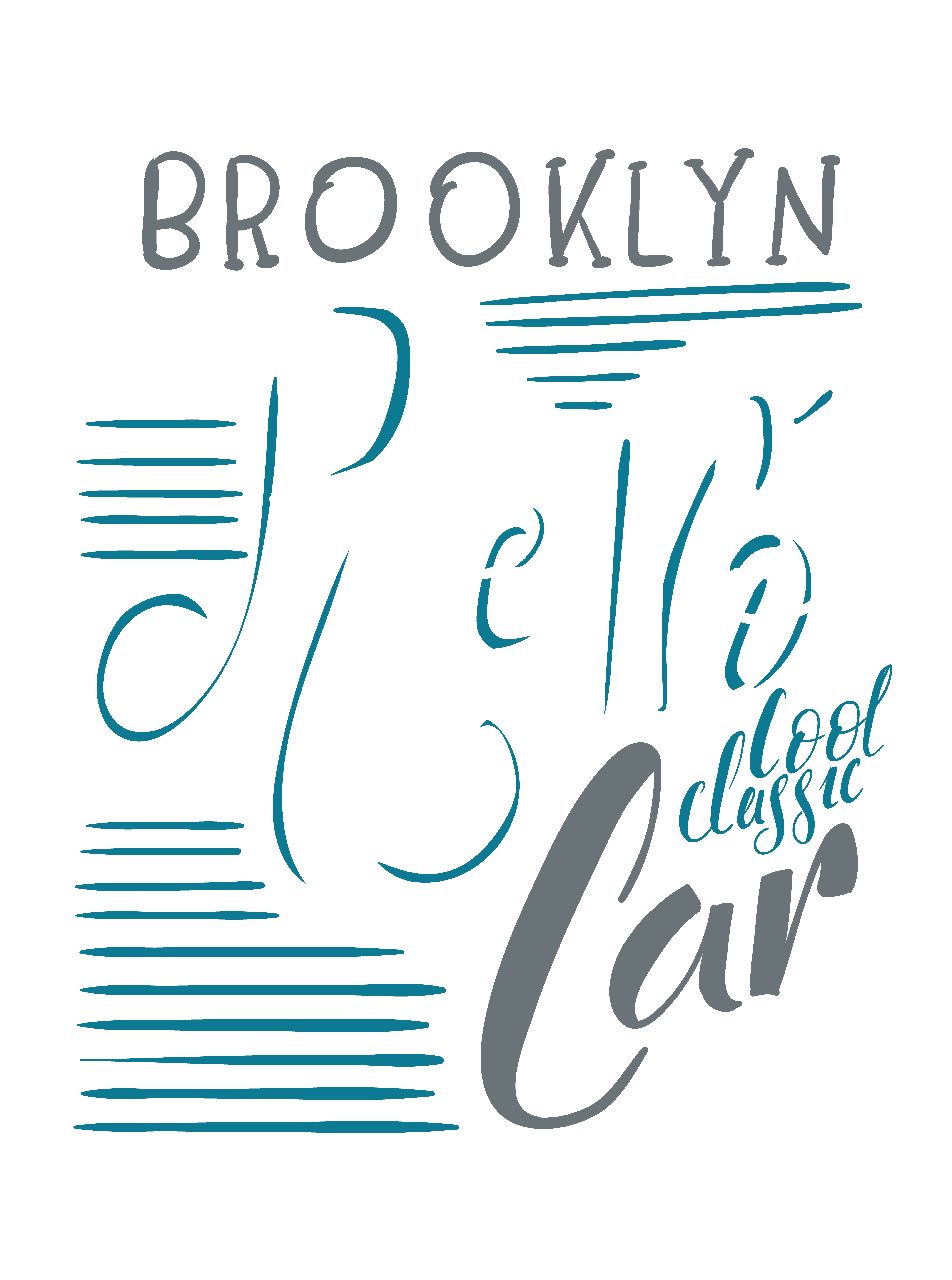 Brooklyn Retro Araba Cool Klasik