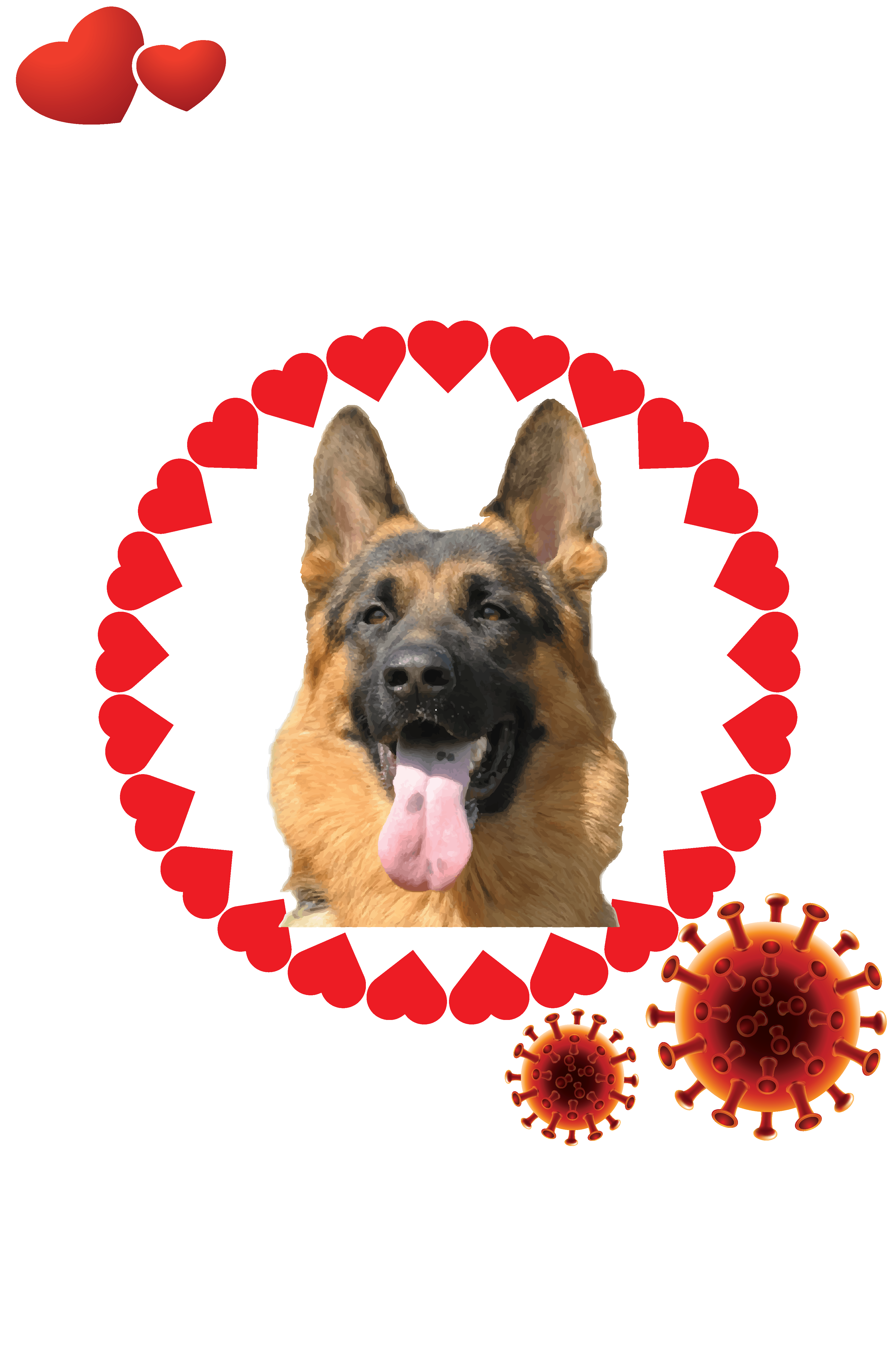 Sevgiyle Dolu Köpek Motifi