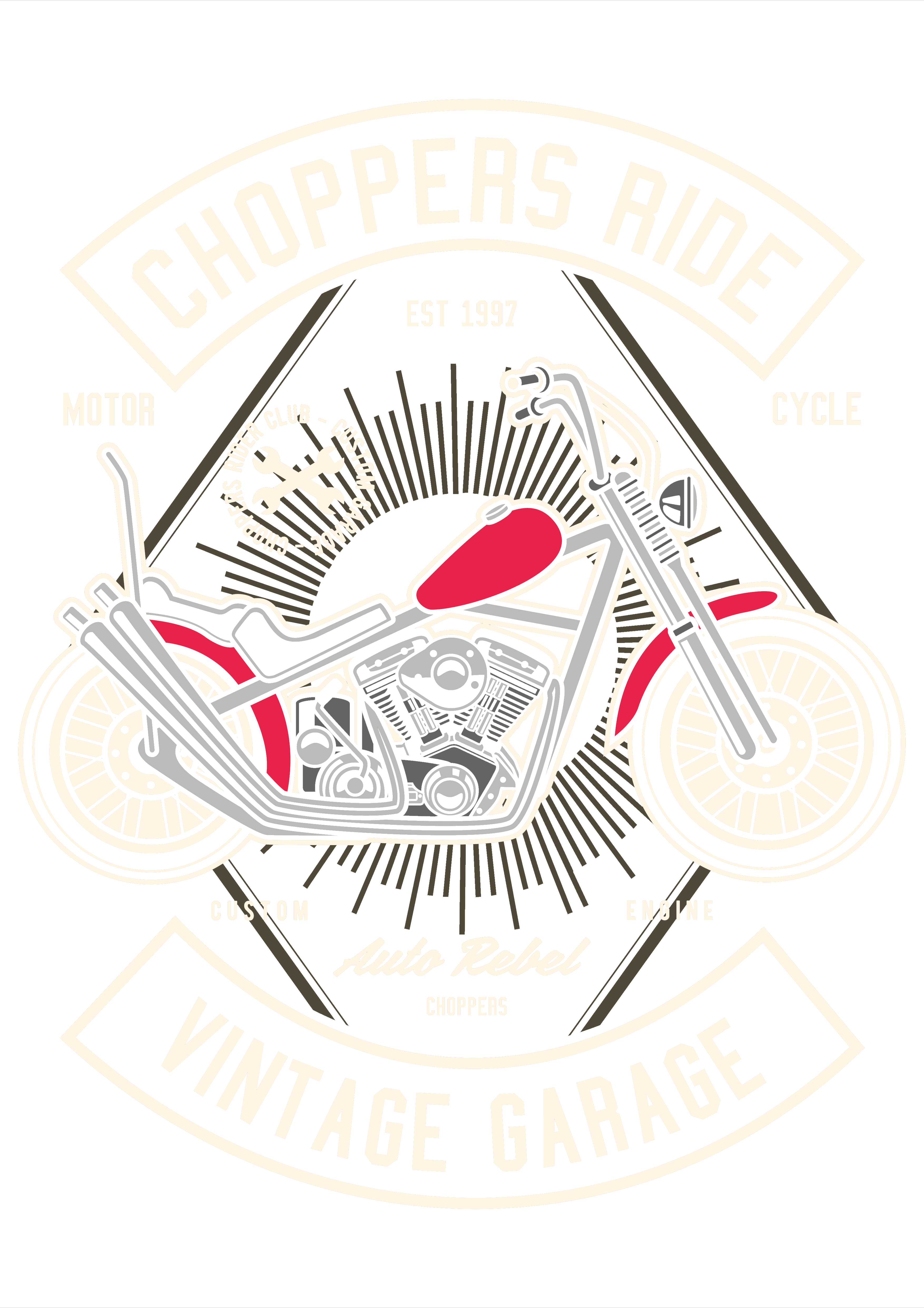 Custom Chopper Vintage Garage Kültürü
