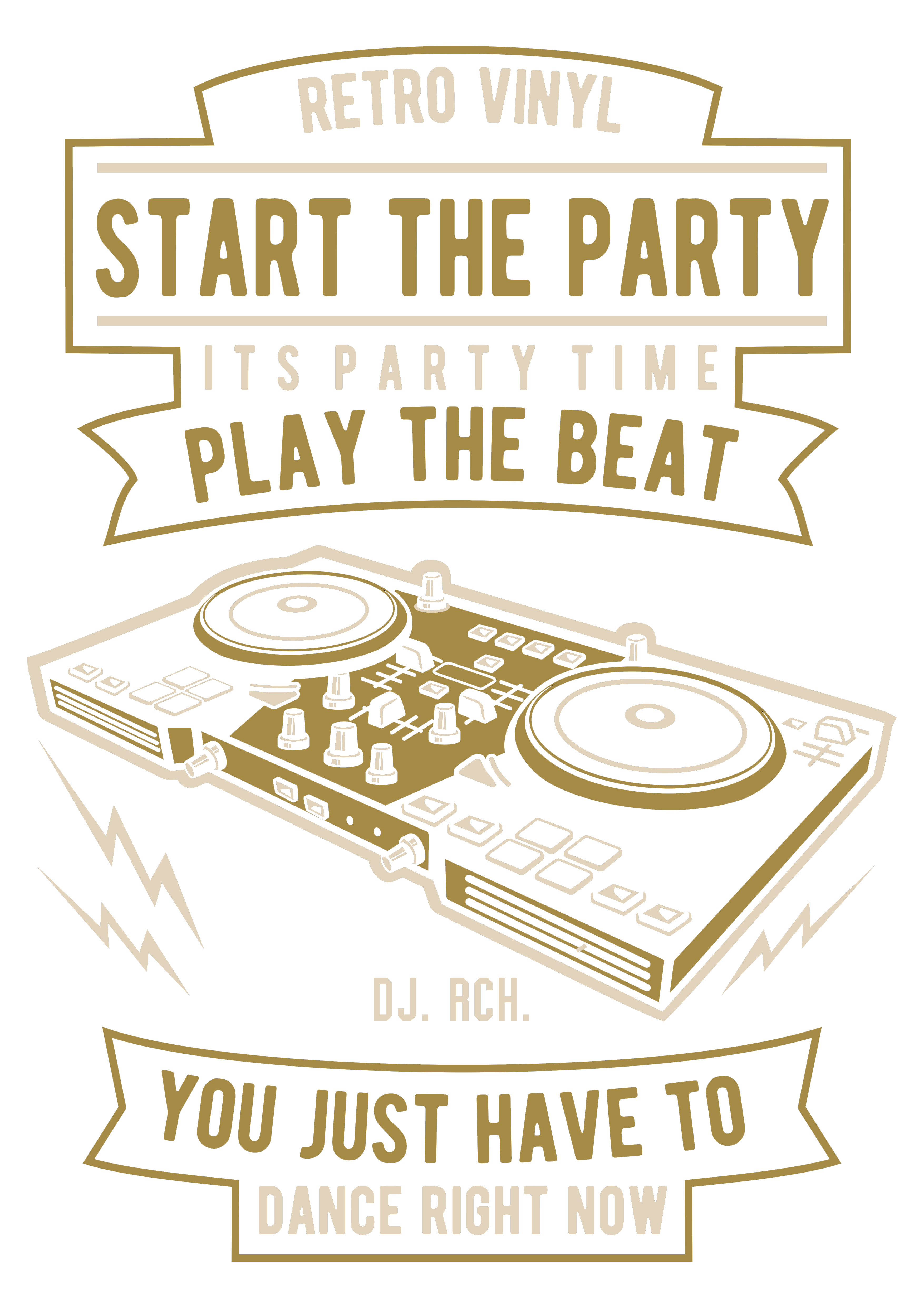 Retro Vinil Parti Zamanı DJ Beat
