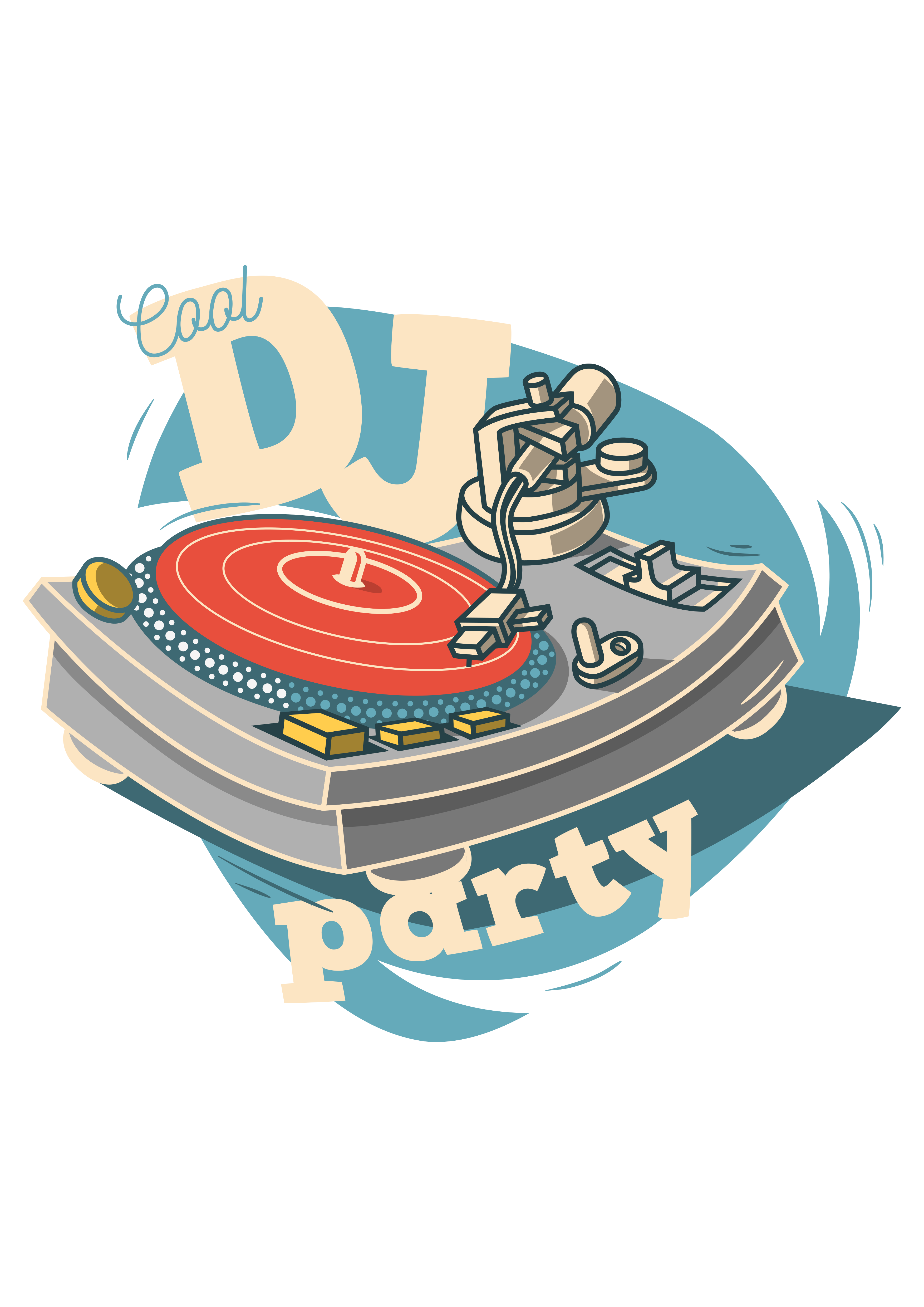 Cool DJ Party Retro Tarzı