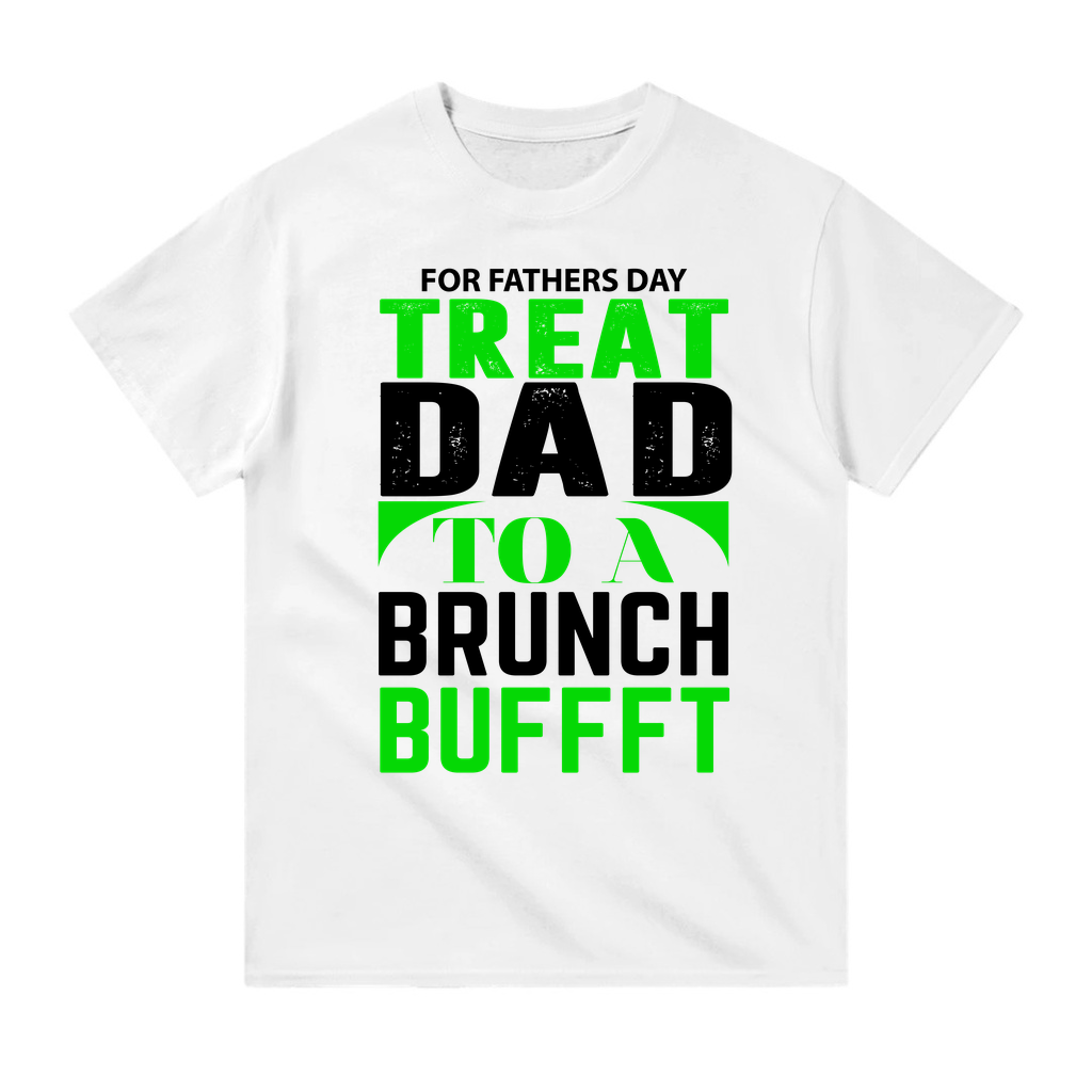 Baba Günü Brunch Buffet Tasarımı Baskılı Erkek Tişört