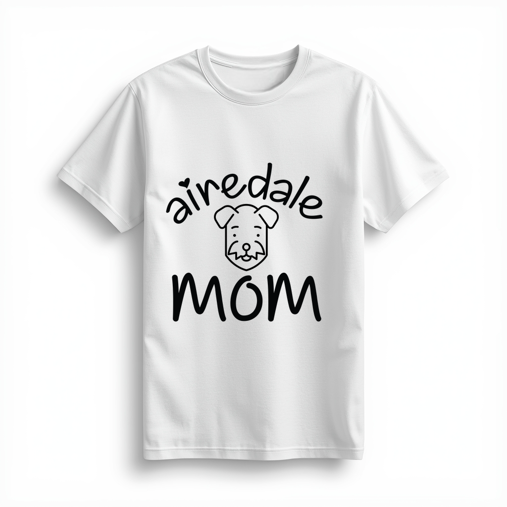 Airedale Sevgili Anne Baskılı Kadın Tişört