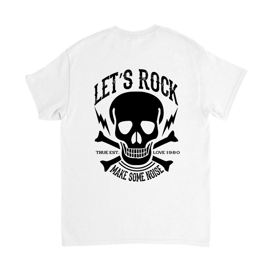 Klasik Rock 1980 Sessizliği Boz Baskılı Erkek Tişört