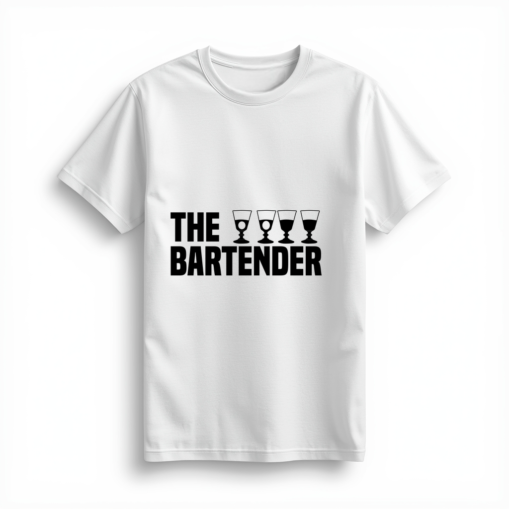 Bardağa Hükmeden Barista Ustası Baskılı Kadın Tişört