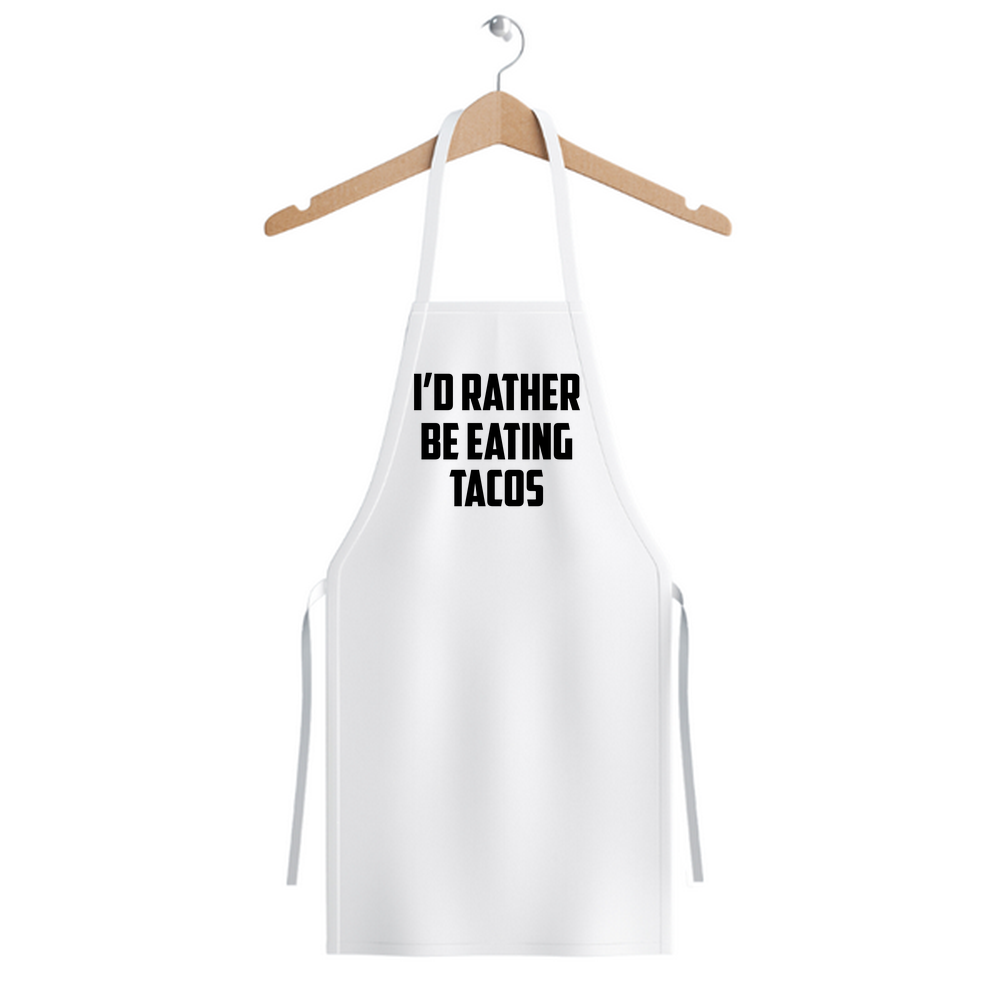 Tacos Yemekten Başka Birşey Düşünemiyorum Baskılı Unisex Mutfak Önlüğü