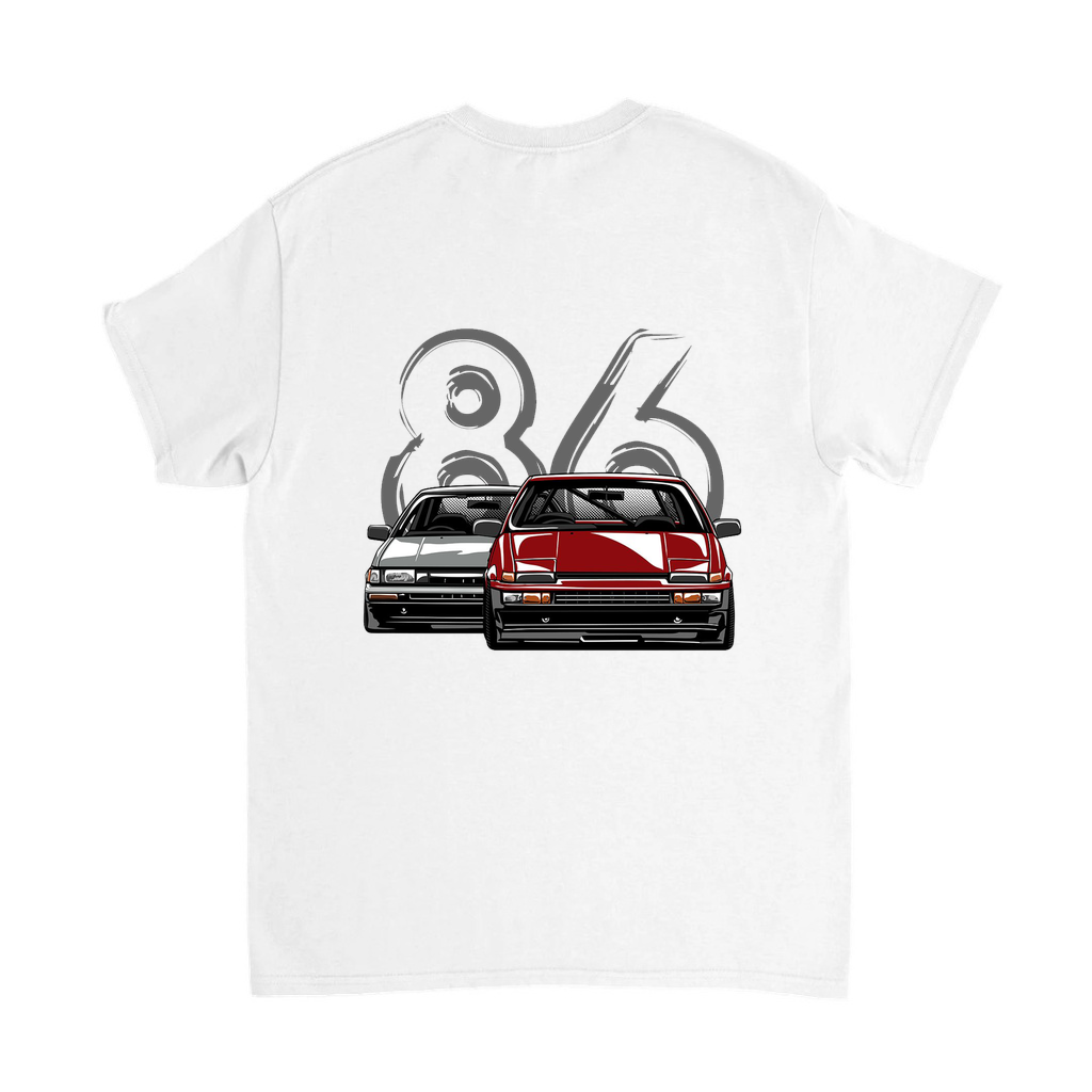 86 Retro Klasik Araçlar Baskılı Erkek Tişört