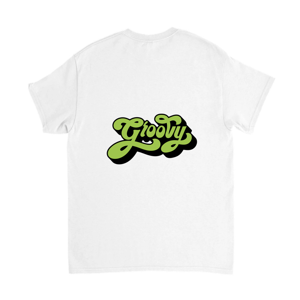 Groovy Retro Vintage Stil Baskılı Erkek Tişört