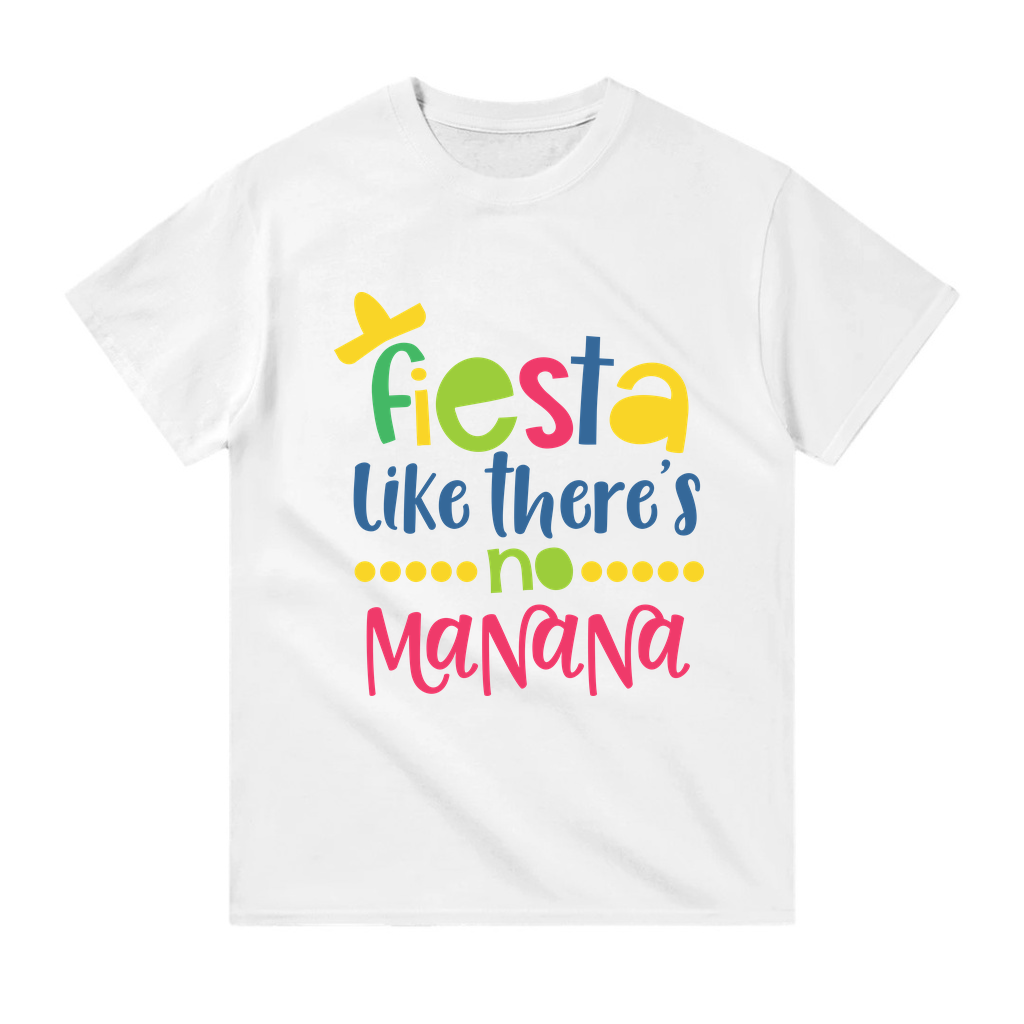 Fiesta Ruhunu Yaşa Baskılı Erkek Tişört