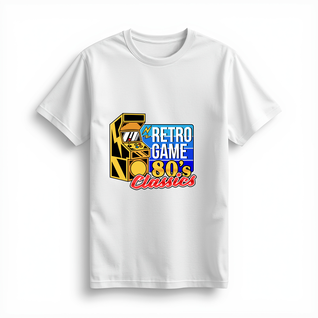 Retro Oyun 80li Klasikleri Baskılı Kadın Tişört