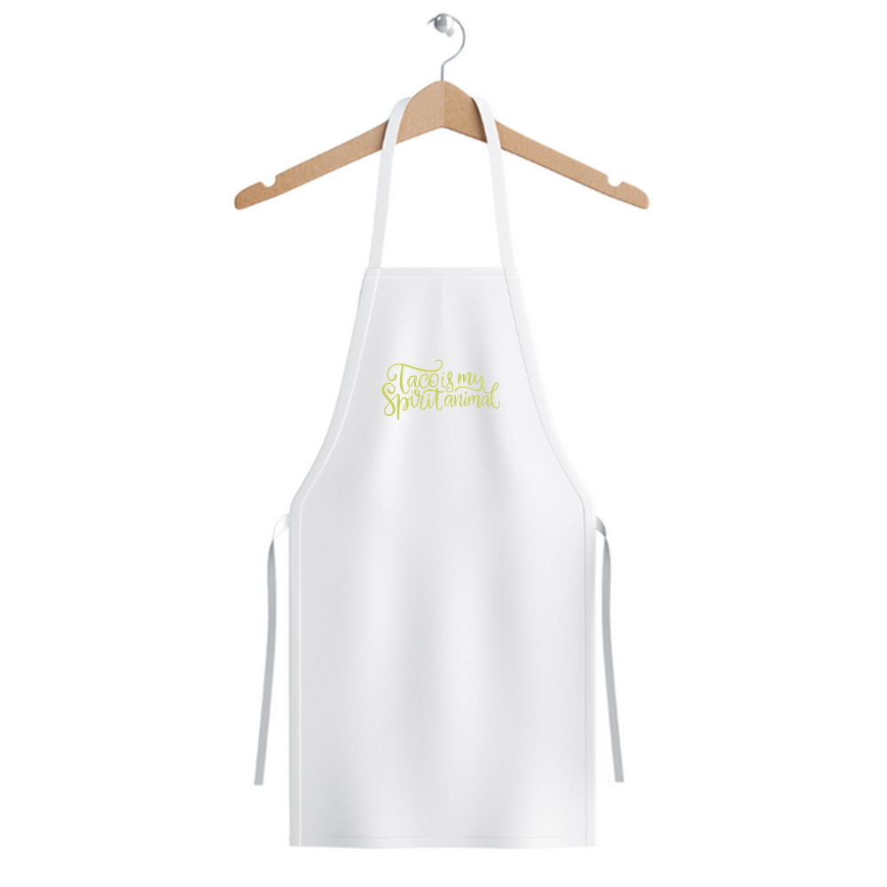 Taco Ruh Hayvanı Yemek Mizahı Baskılı Unisex Mutfak Önlüğü
