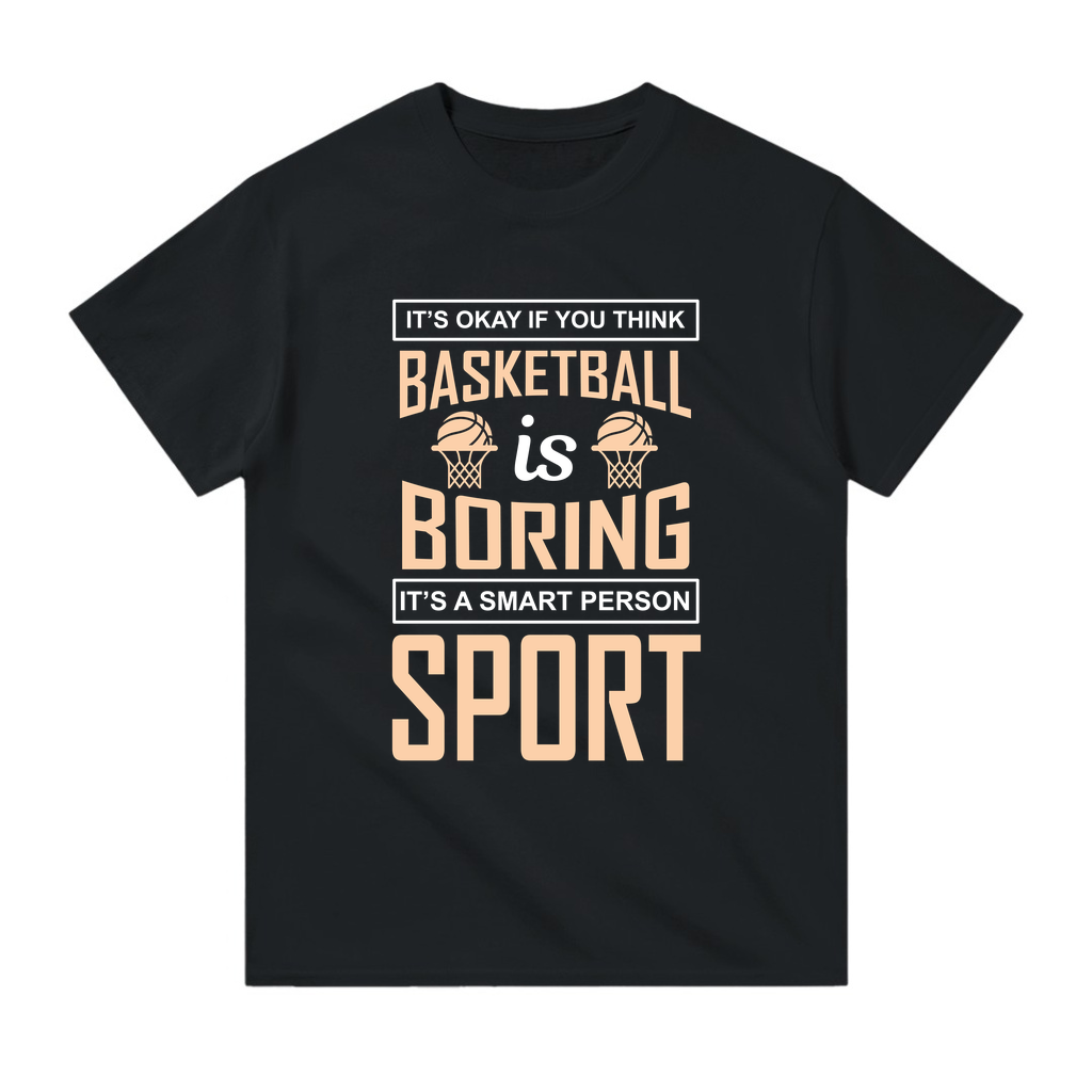 Basketbol Akıllı Sporu Baskılı Erkek Tişört